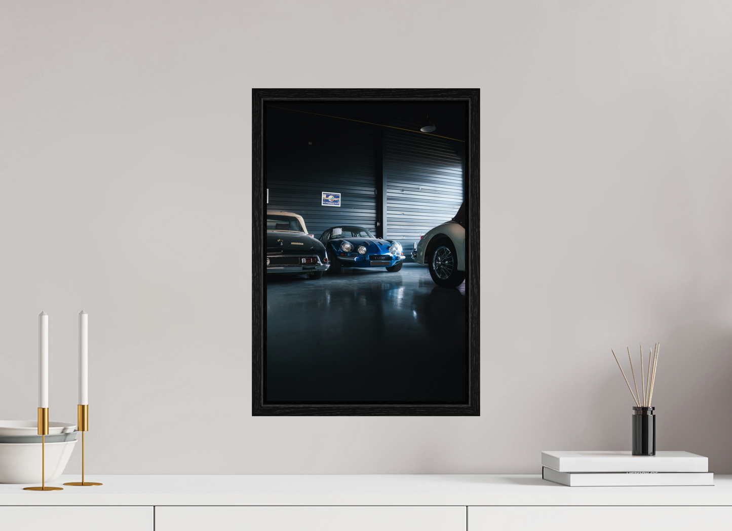 Alpine A110 – Photo authentique en garage de collection