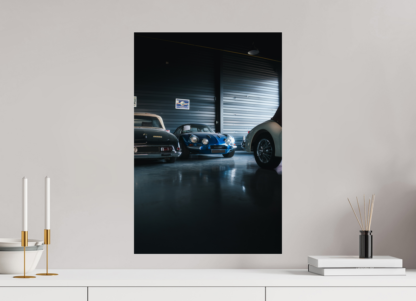 Alpine A110 – Photo authentique en garage de collection