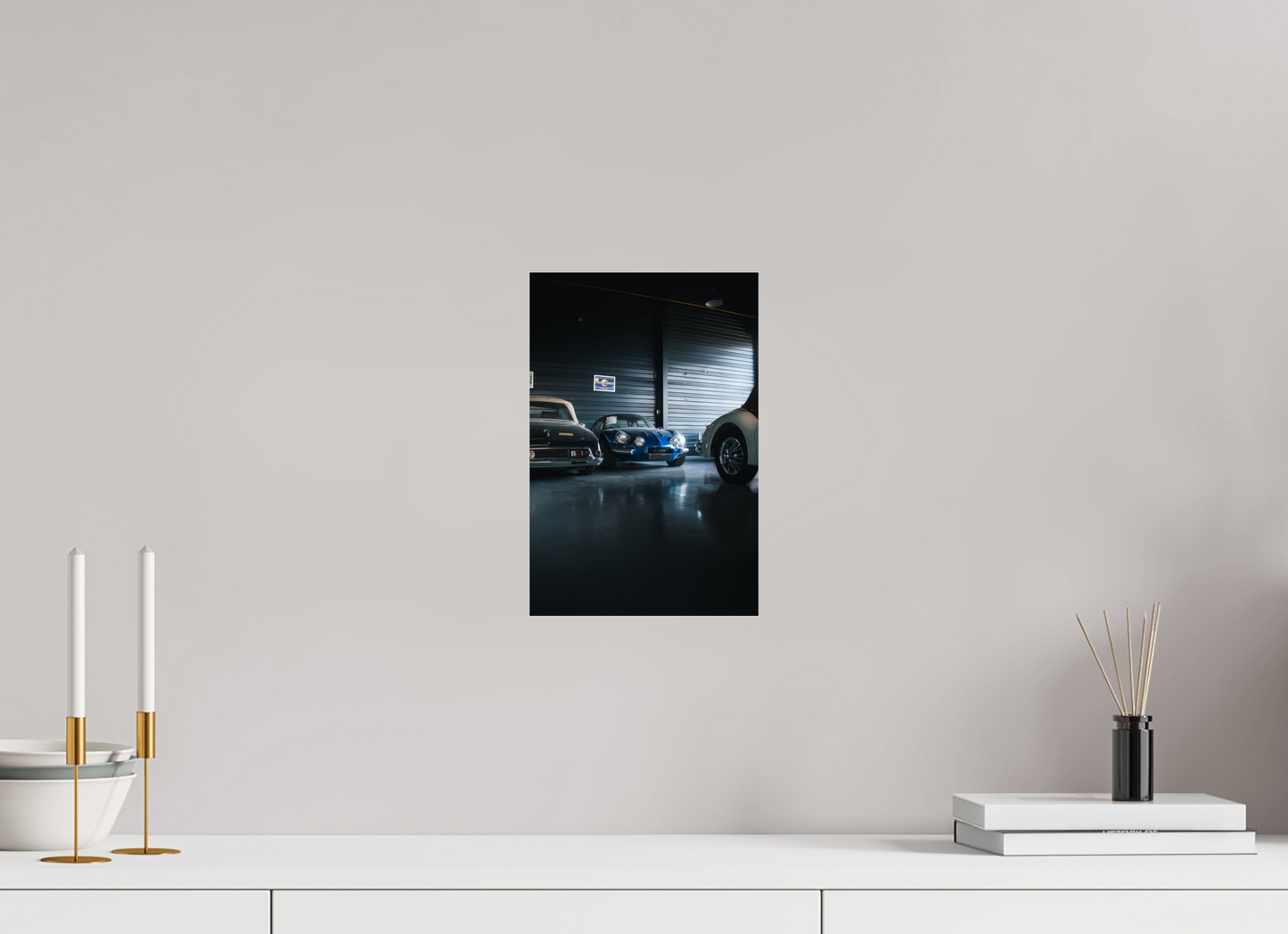 Alpine A110 – Photo authentique en garage de collection