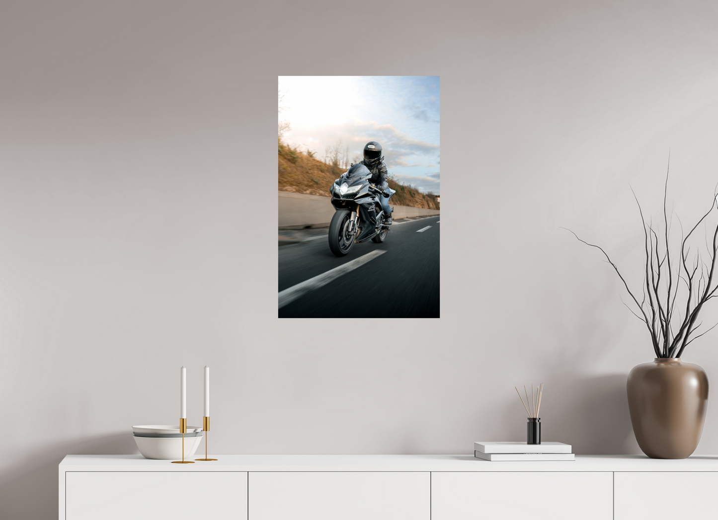Rolling Shot Dynamique de la Suzuki GSX-R