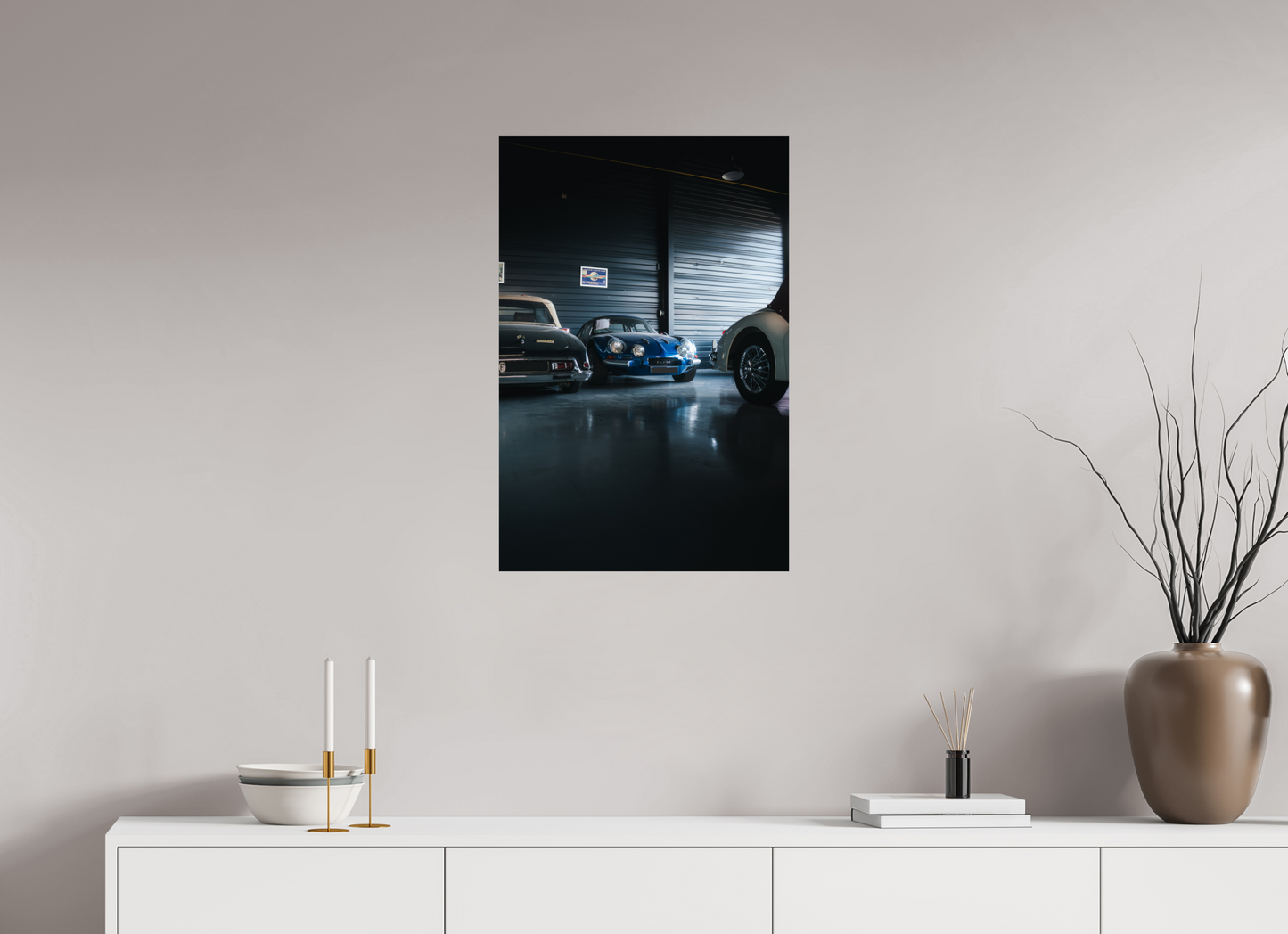 Alpine A110 – Photo authentique en garage de collection