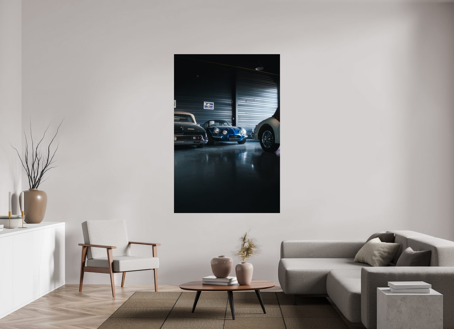 Alpine A110 – Photo authentique en garage de collection