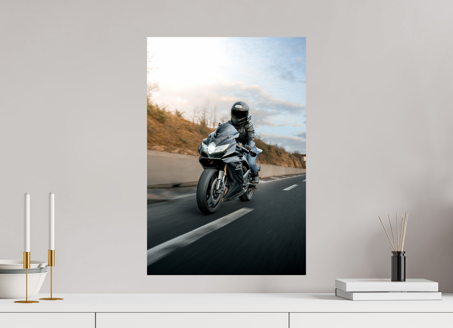 Rolling Shot Dynamique de la Suzuki GSX-R