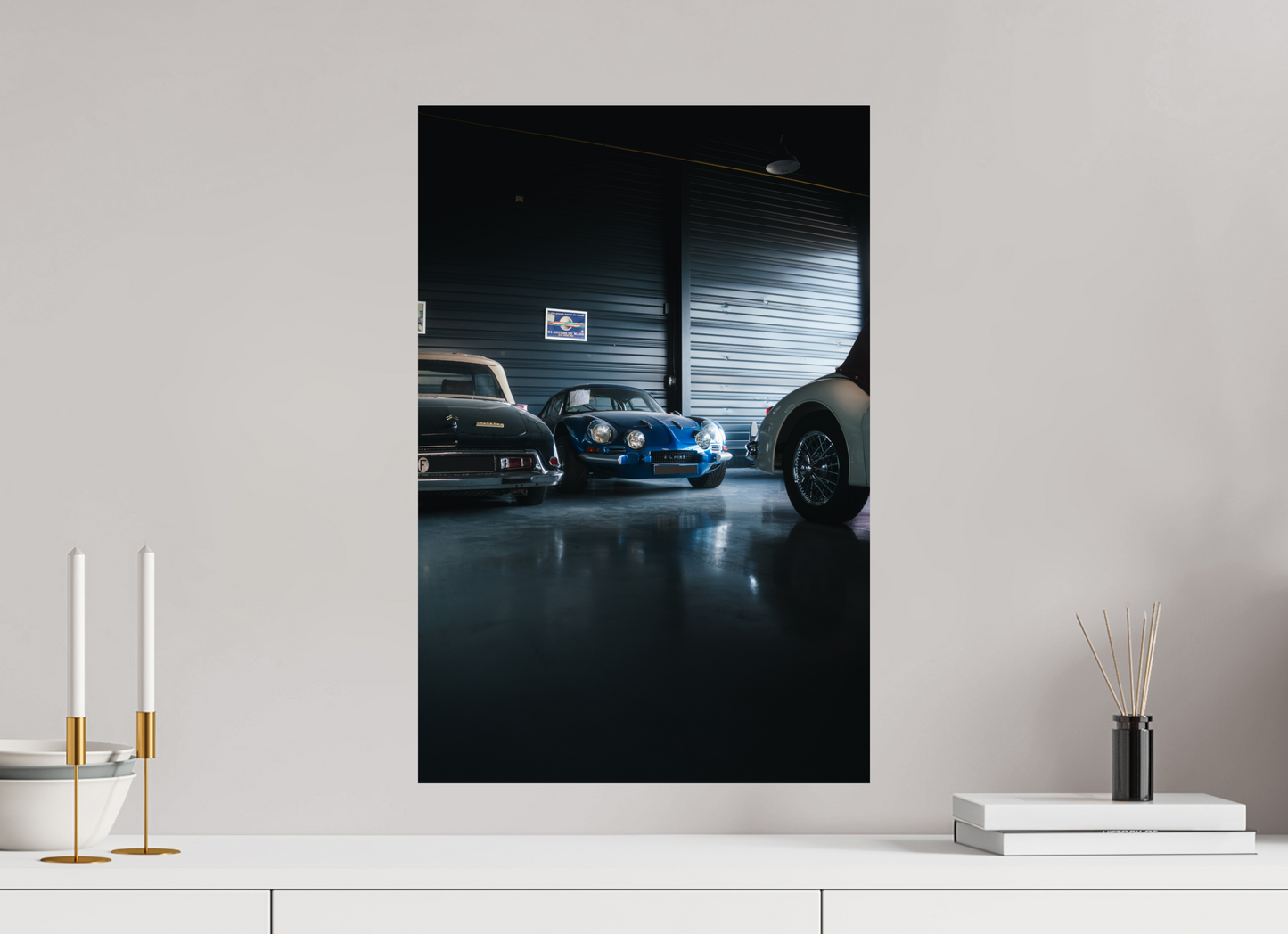 Alpine A110 – Photo authentique en garage de collection
