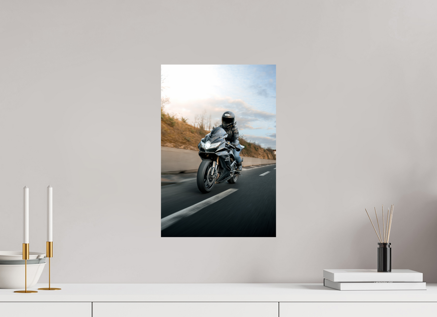 Rolling Shot Dynamique de la Suzuki GSX-R