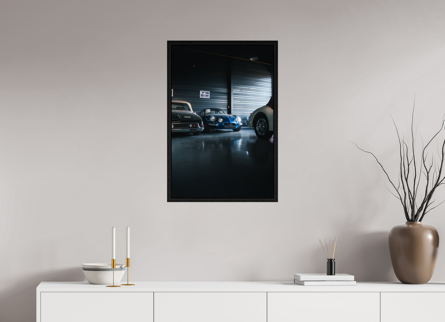 Alpine A110 – Photo authentique en garage de collection