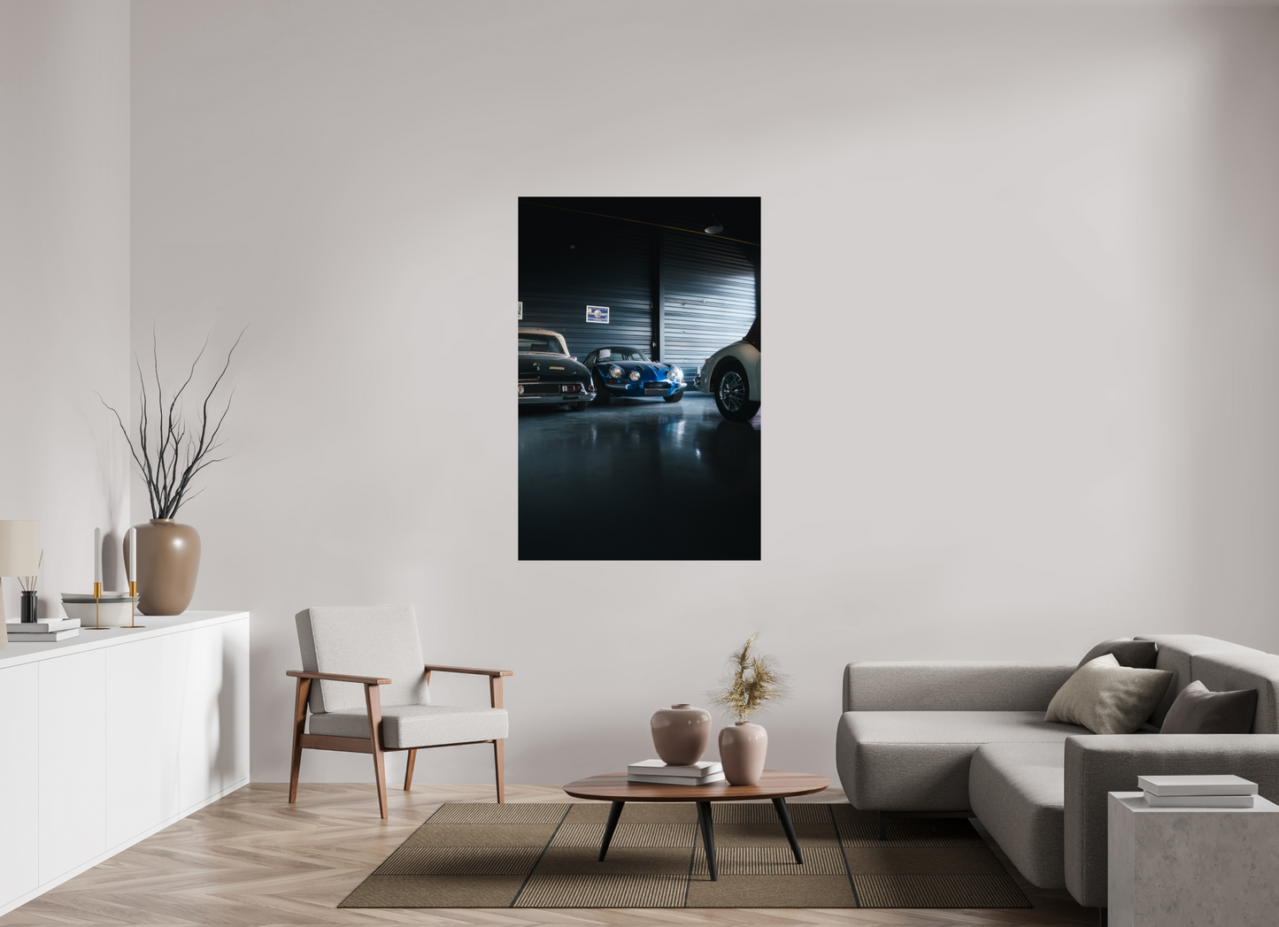 Alpine A110 – Photo authentique en garage de collection