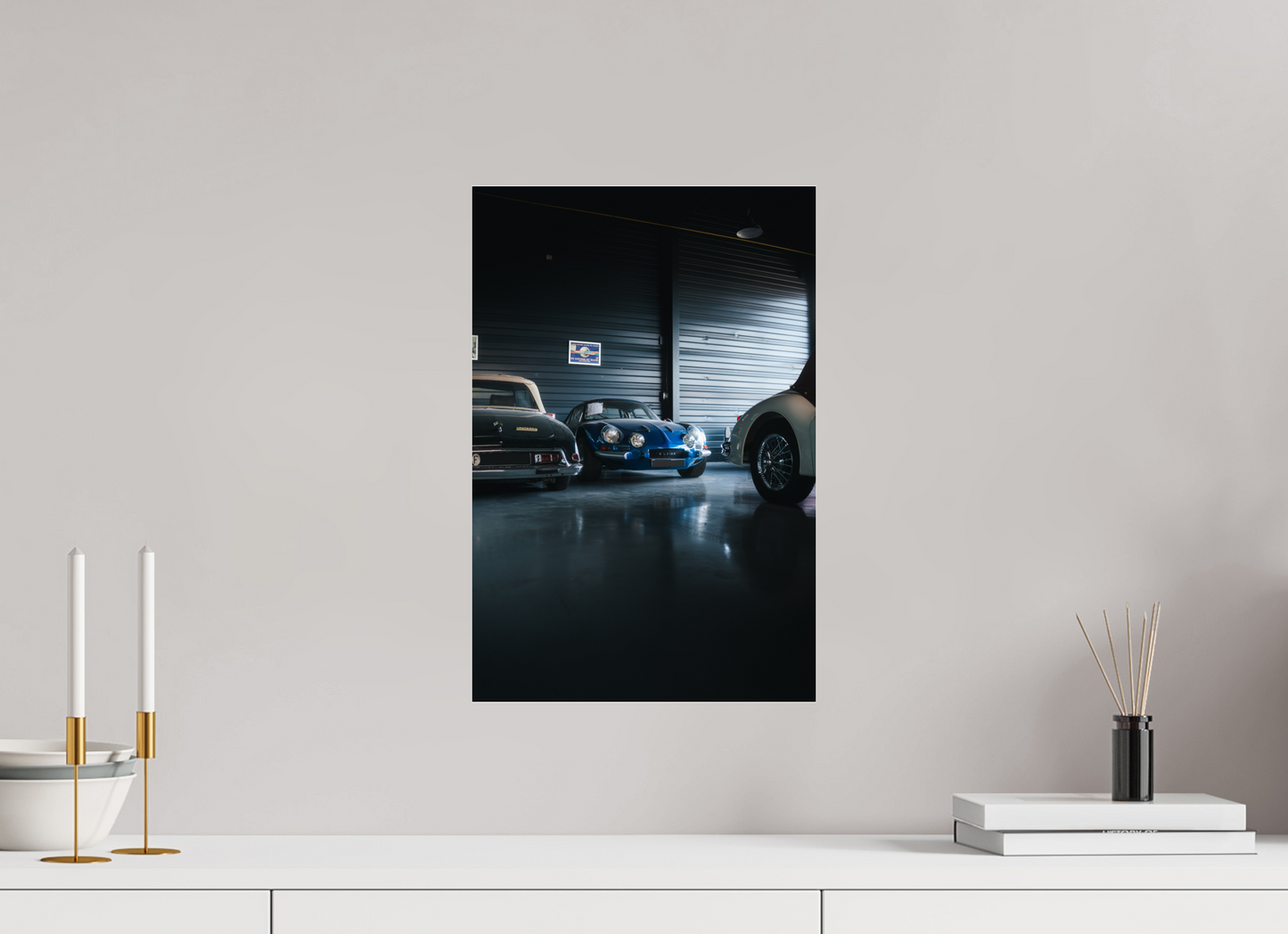 Alpine A110 – Photo authentique en garage de collection