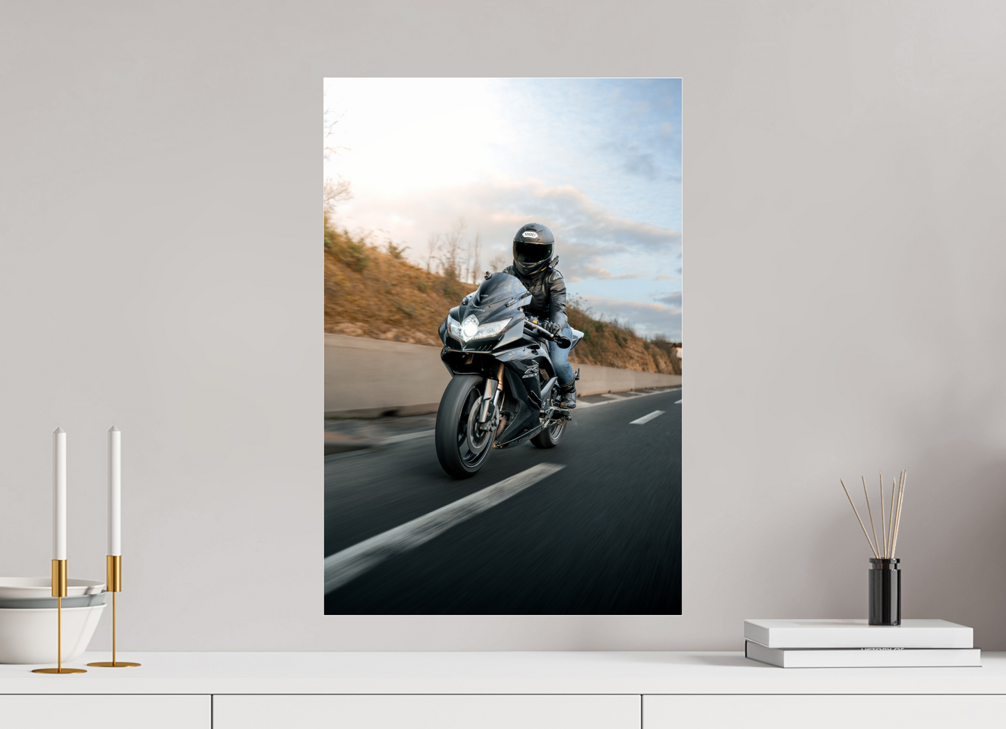 Rolling Shot Dynamique de la Suzuki GSX-R