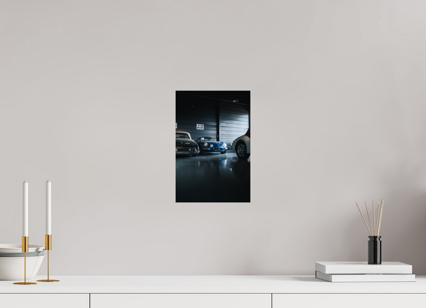 Alpine A110 – Photo authentique en garage de collection