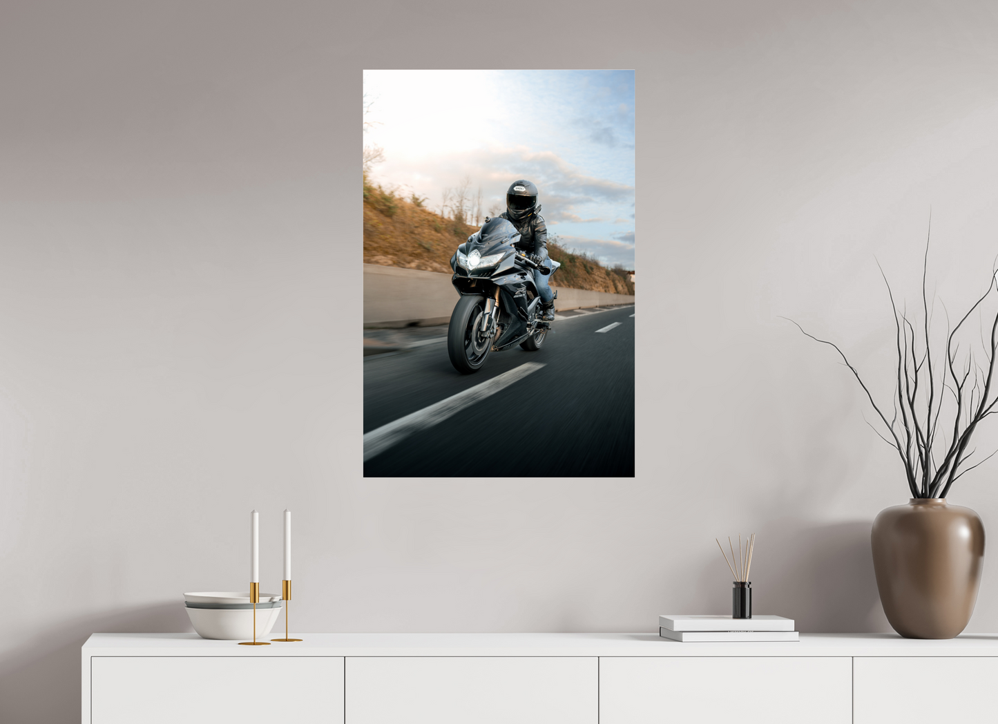 Rolling Shot Dynamique de la Suzuki GSX-R