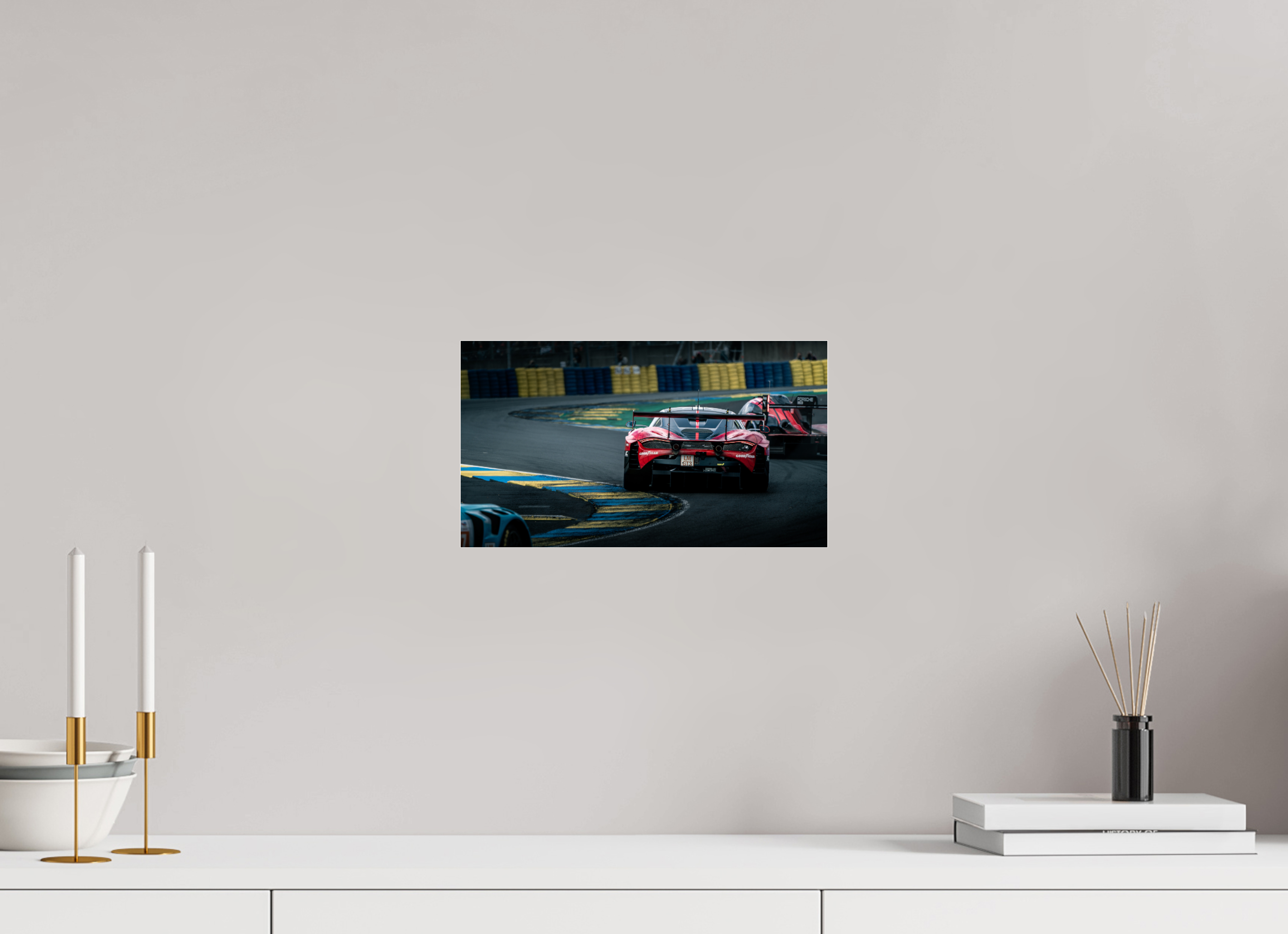32 x 18 cm, Photo Print Under Acrylic Glass Photographie Murale - Mclaren 720s LMGT3 Evo