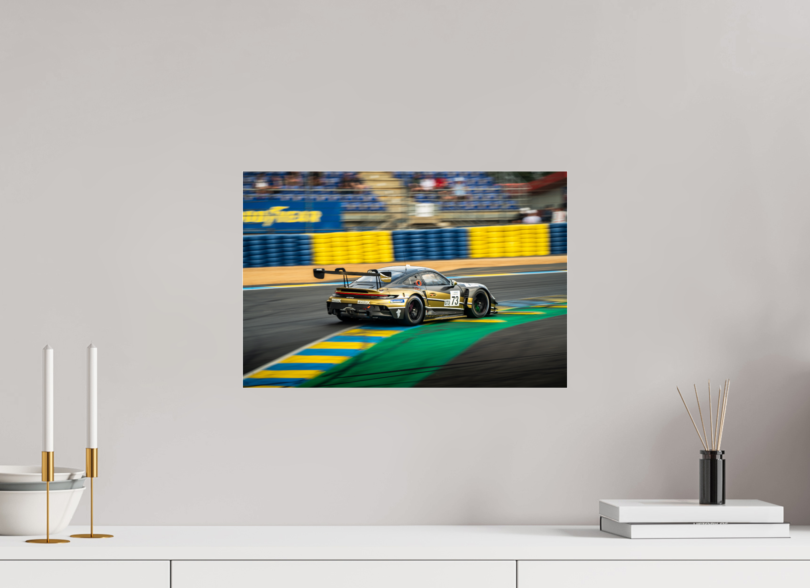45 x 30 cm, Photo Print Under Acrylic Glass Photographie Murale - Porsche GT3