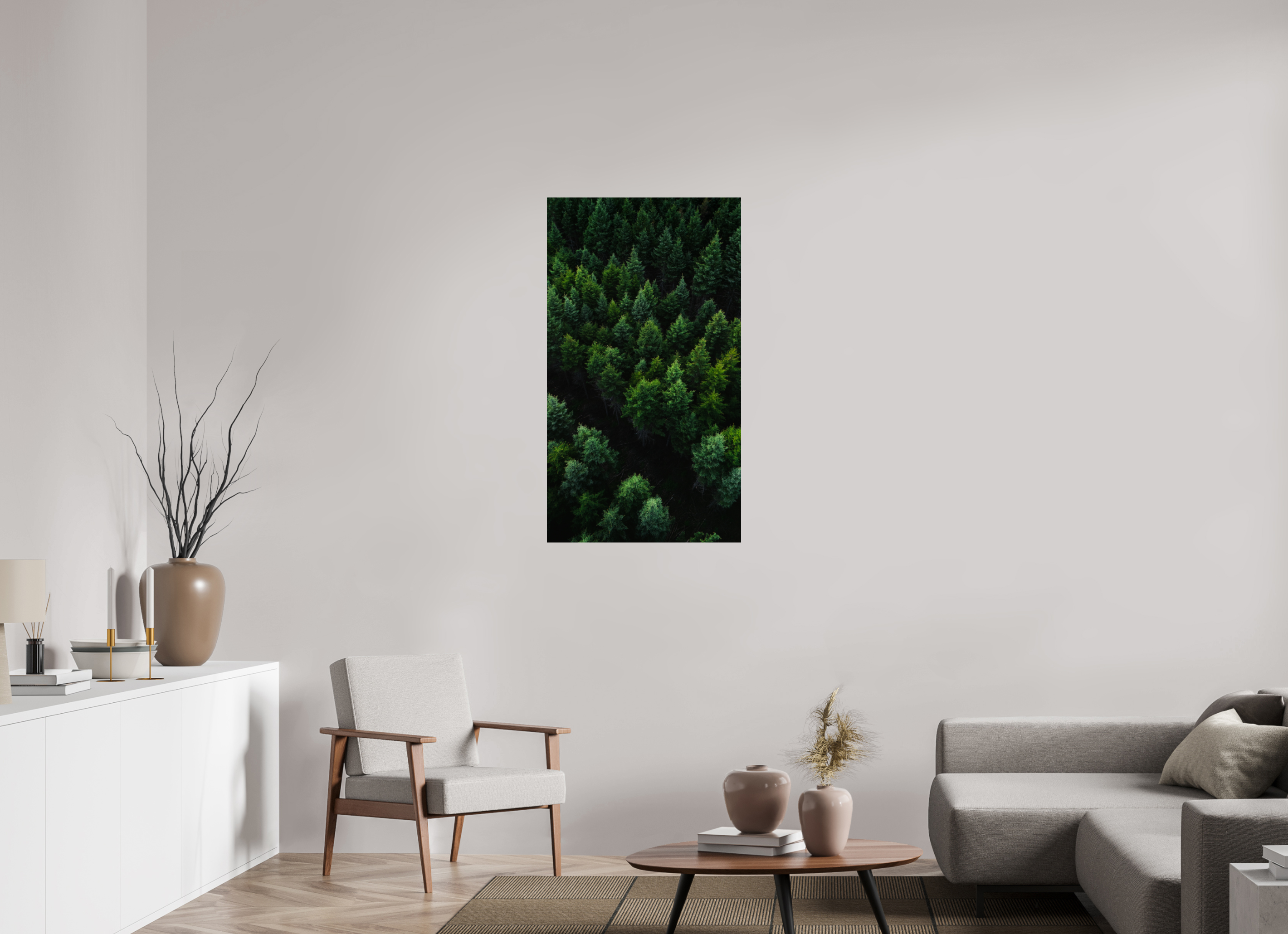 63 x 112 cm, Photo Print On Fuji Crystal DP II Photographie Murale - Fôret Canadienne