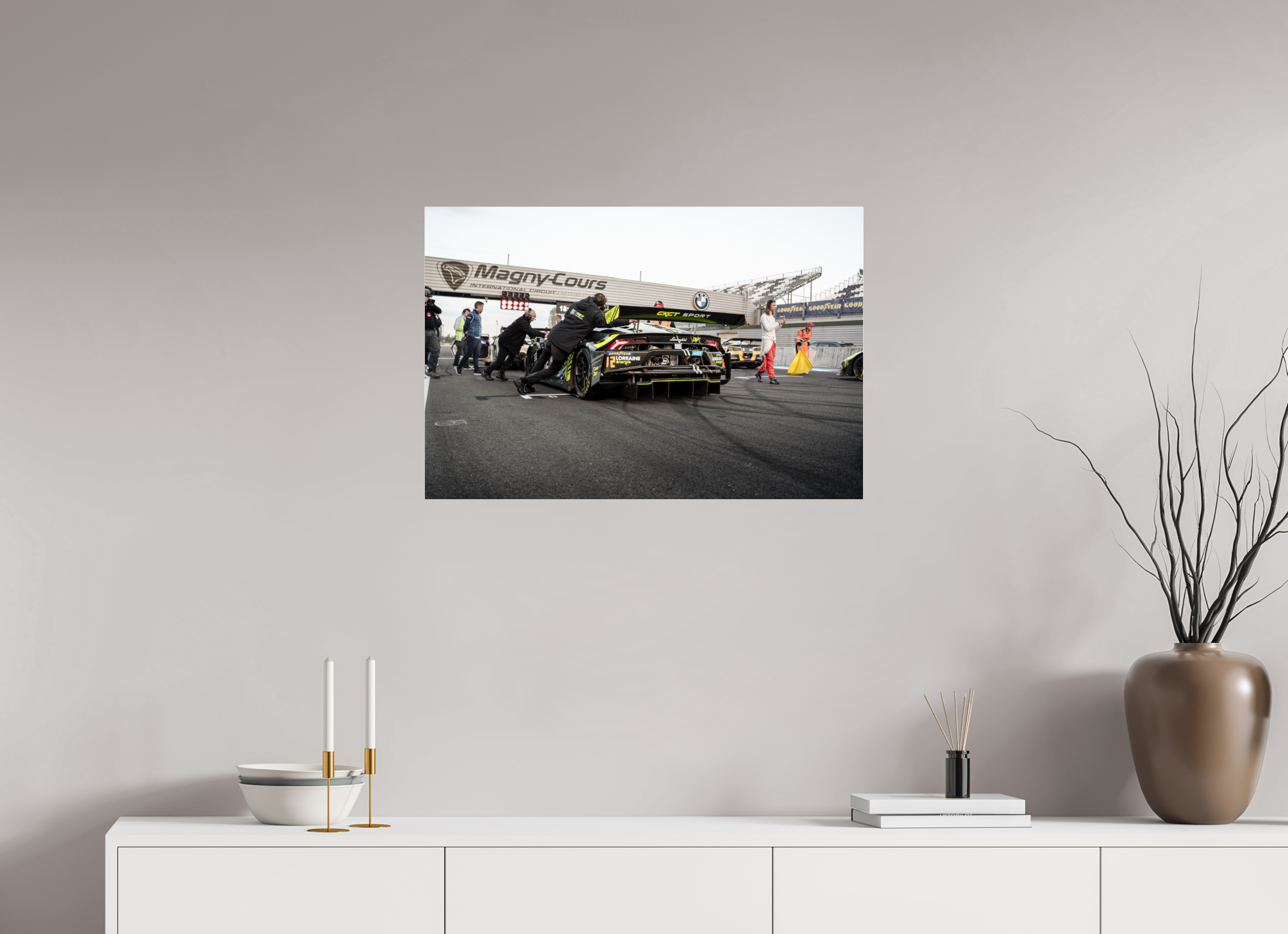 75 x 50 cm, Photo Print Under Acrylic Glass Photographie Murale - Lamborghini Huracan GT3 Evo