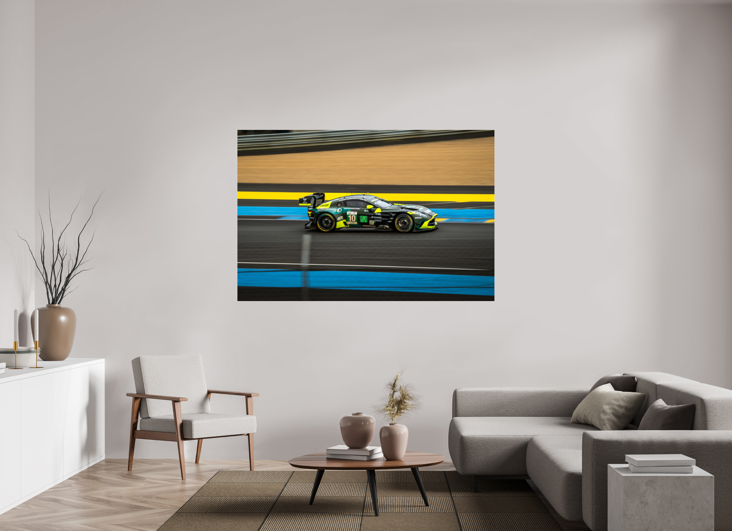 180 x 120 cm, Photo Print Under Acrylic Glass Photographie Murale - Astone Martin Vantage GT3
