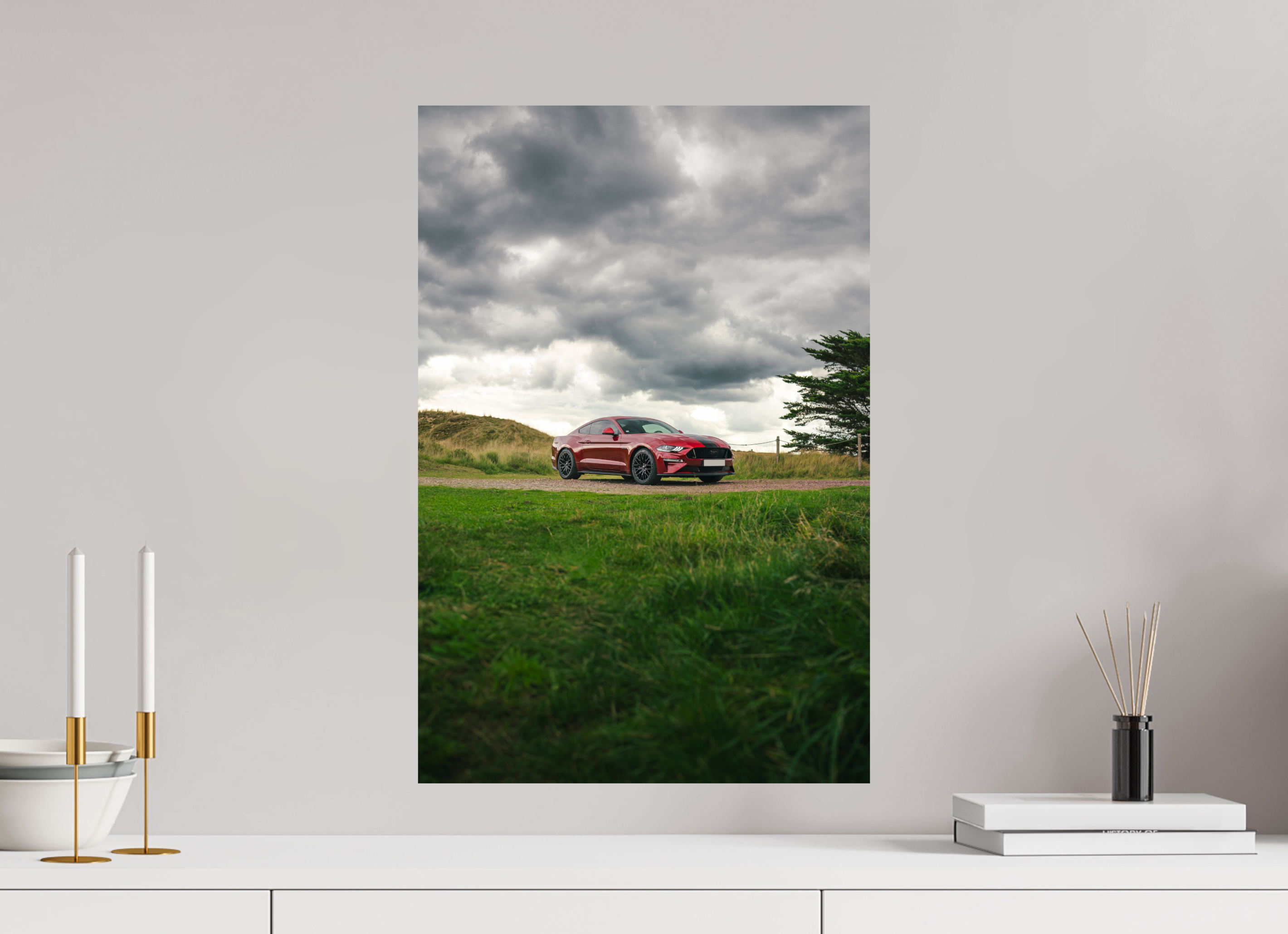 40 x 60 cm, Photo Print On Fuji Crystal DP II Photographie Murale - Mustang VI GT HatchBack n2