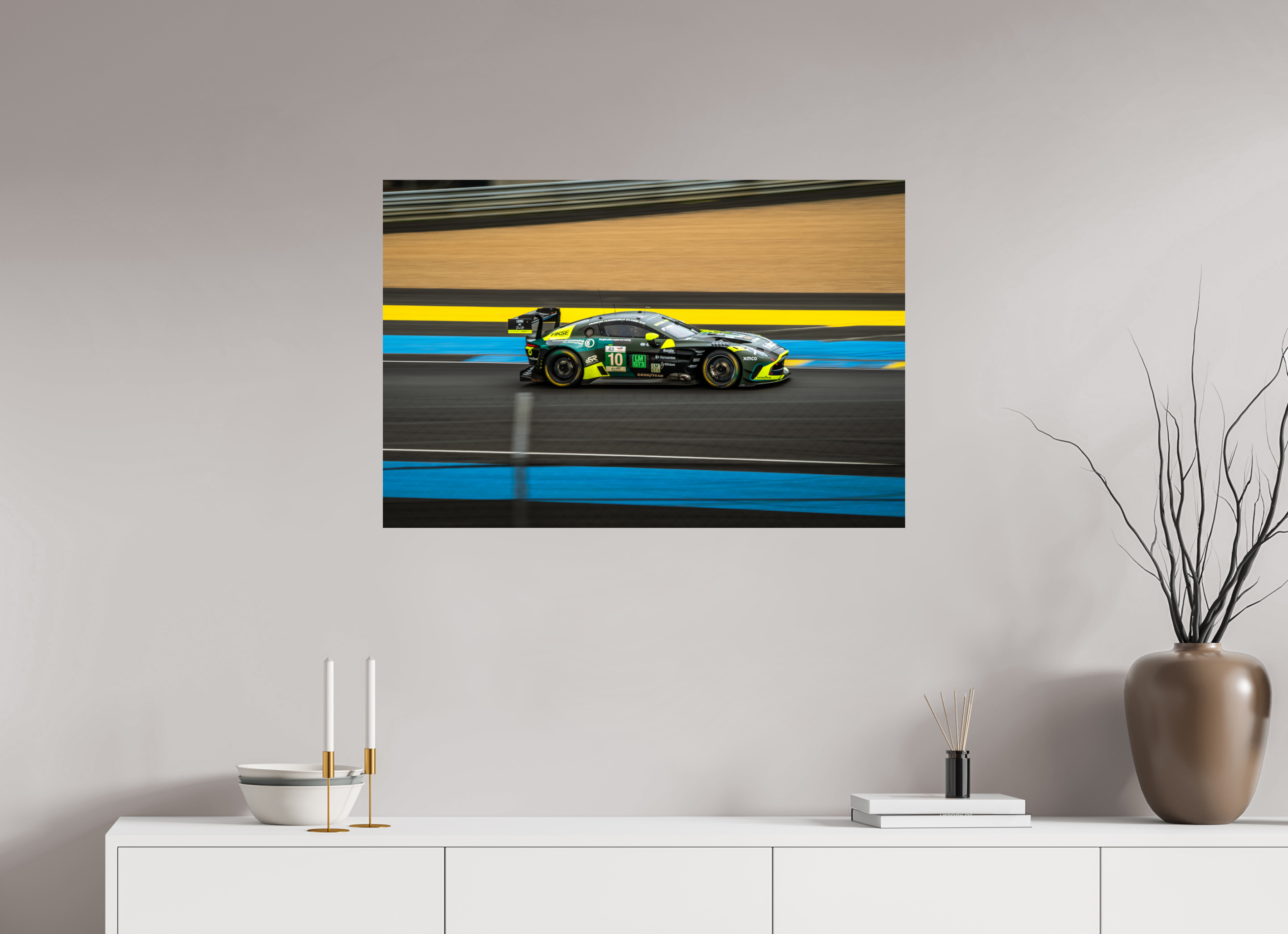 90 x 60 cm, Photo Print On Fuji Crystal DP II Photographie Murale - Astone Martin Vantage GT3
