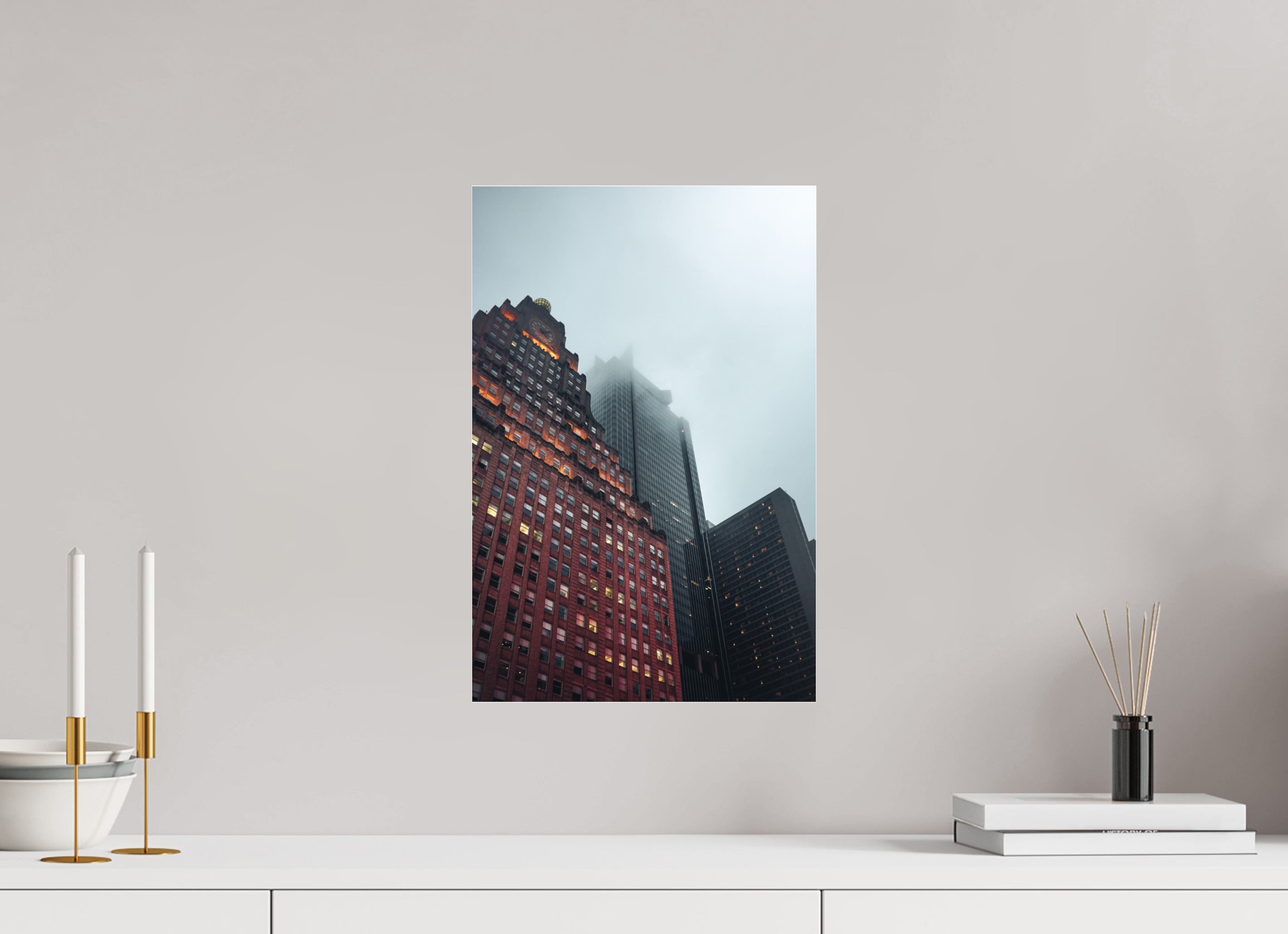 30 x 45 cm, Photo Print Under Acrylic Glass Photographie Murale - Building New-York n2