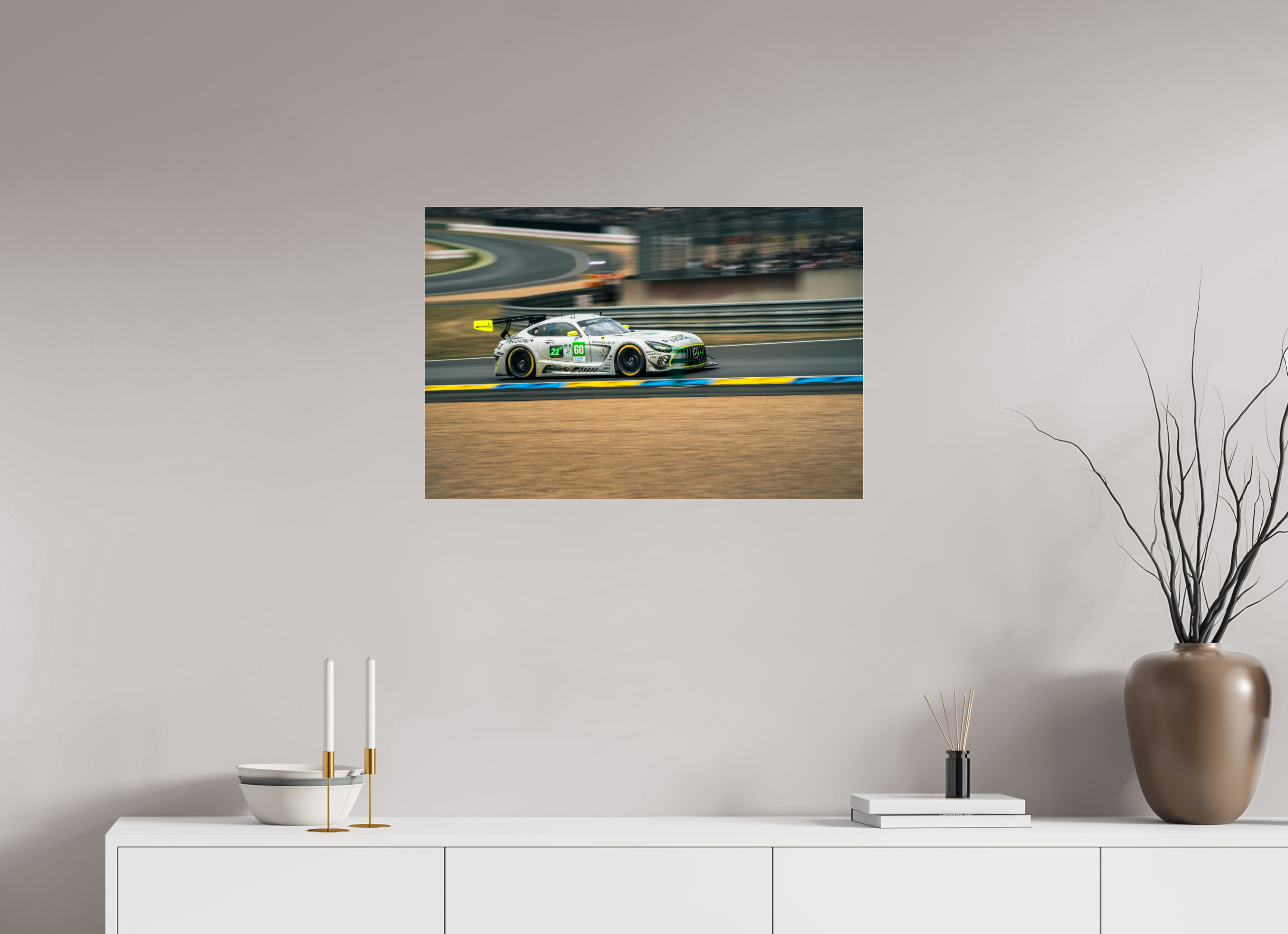 75 x 50 cm, Photo Print Under Acrylic Glass Photographie Murale - Mercedes GT3 N2