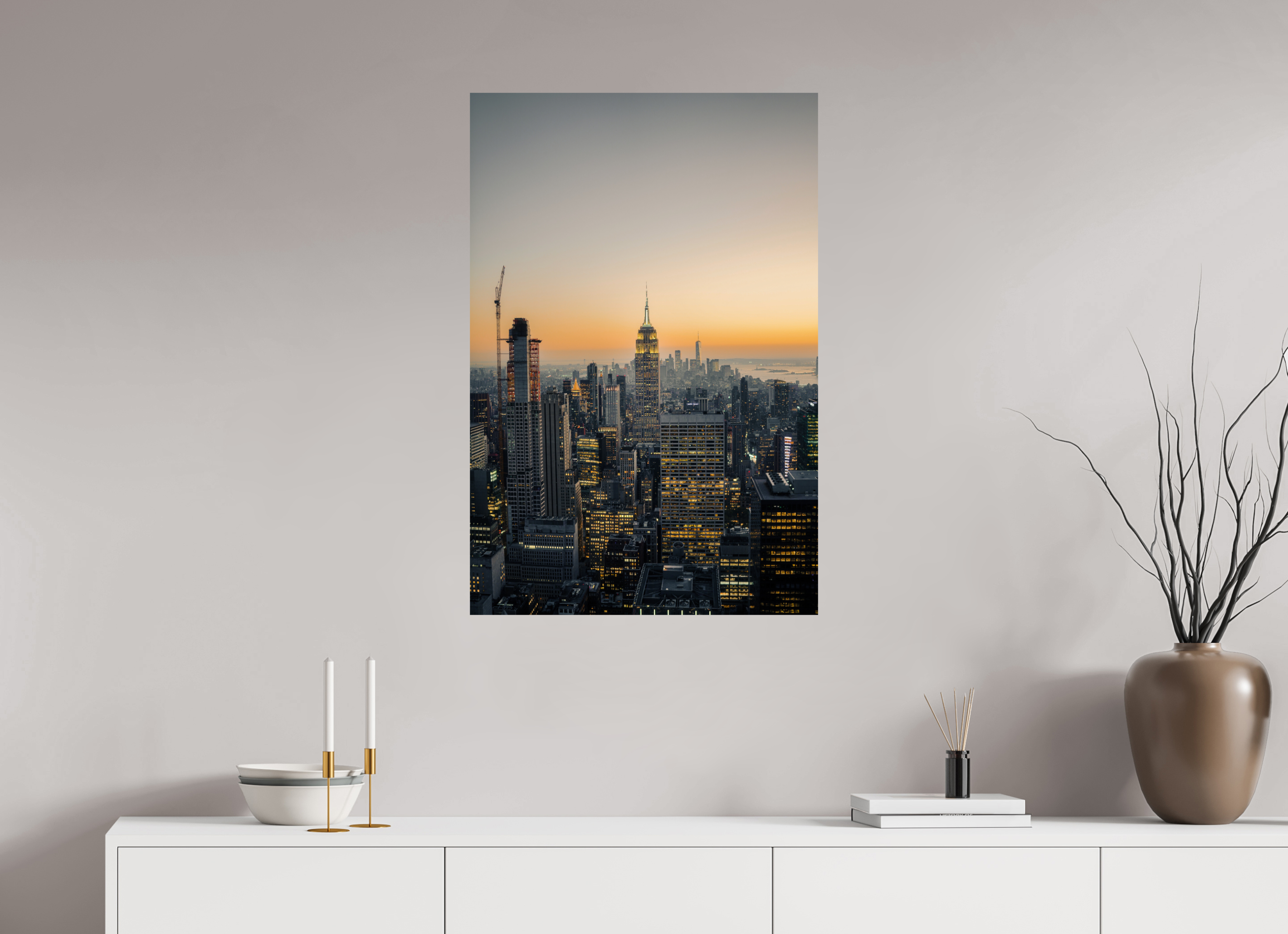 60 x 90 cm, Photo Print On Fuji Crystal DP II Photographie Murale - Empire State Building