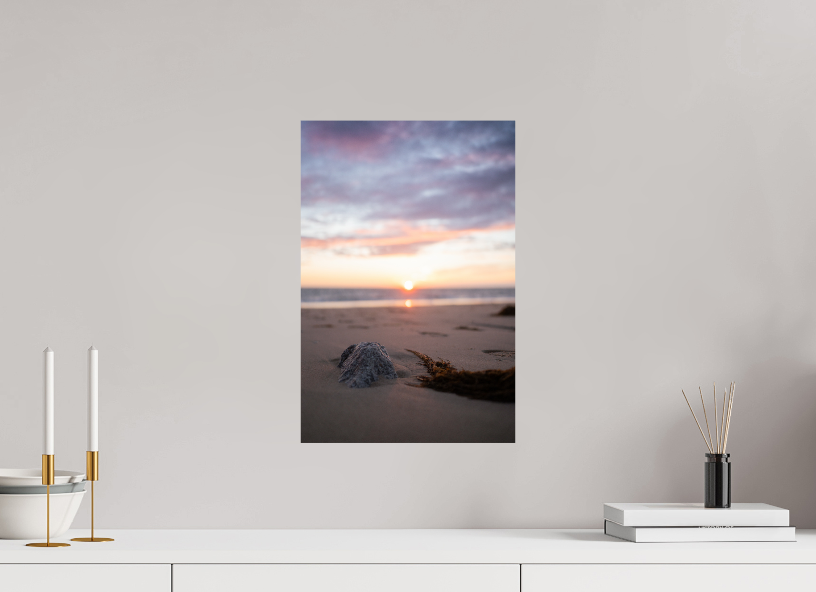 30 x 45 cm, Photo Print On Fuji Crystal DP II Photographie Murale - Couché de soleil sur la mer