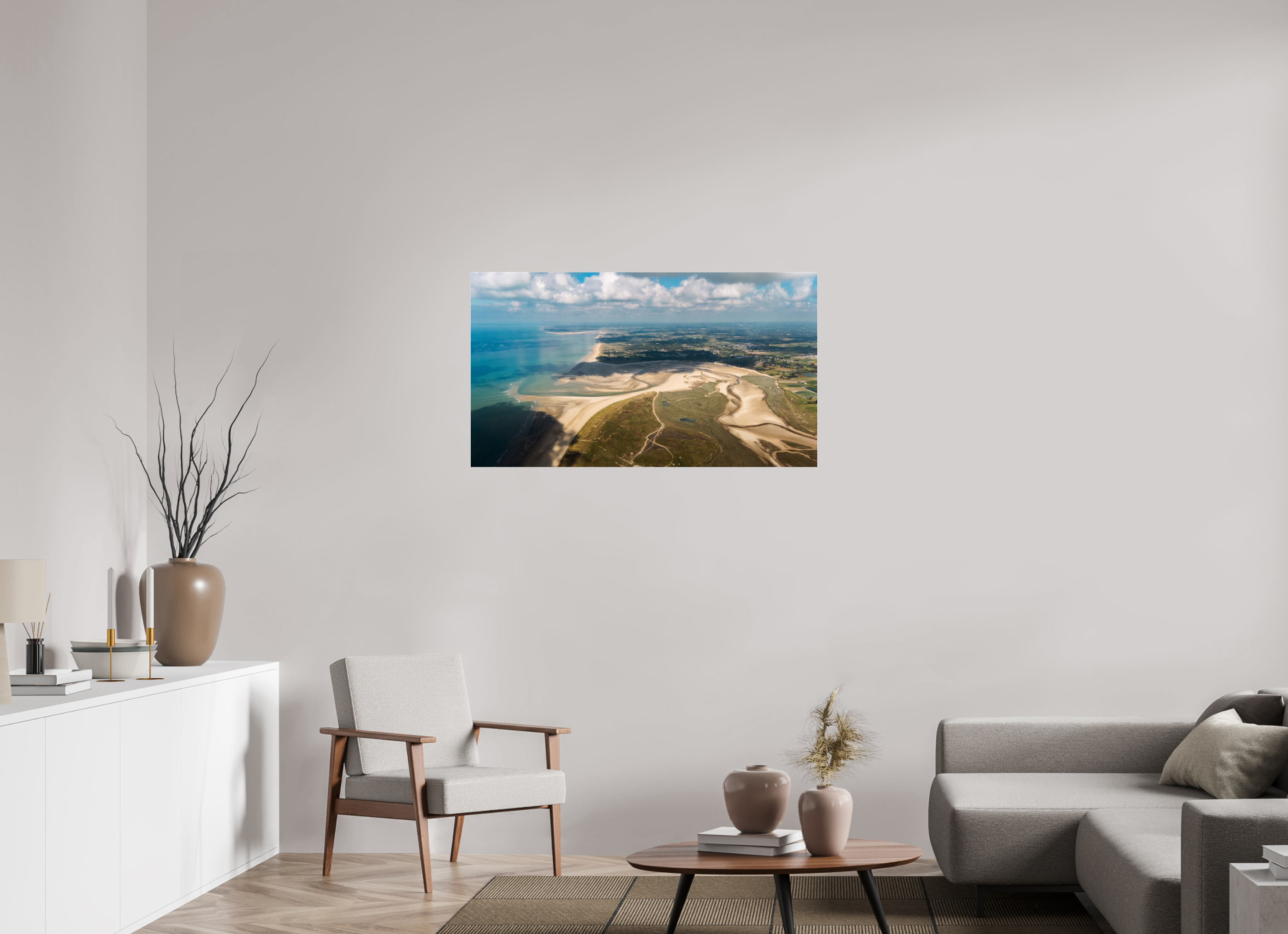 112 x 63 cm, Photo Print Under Acrylic Glass Photographie Murale - Les salines