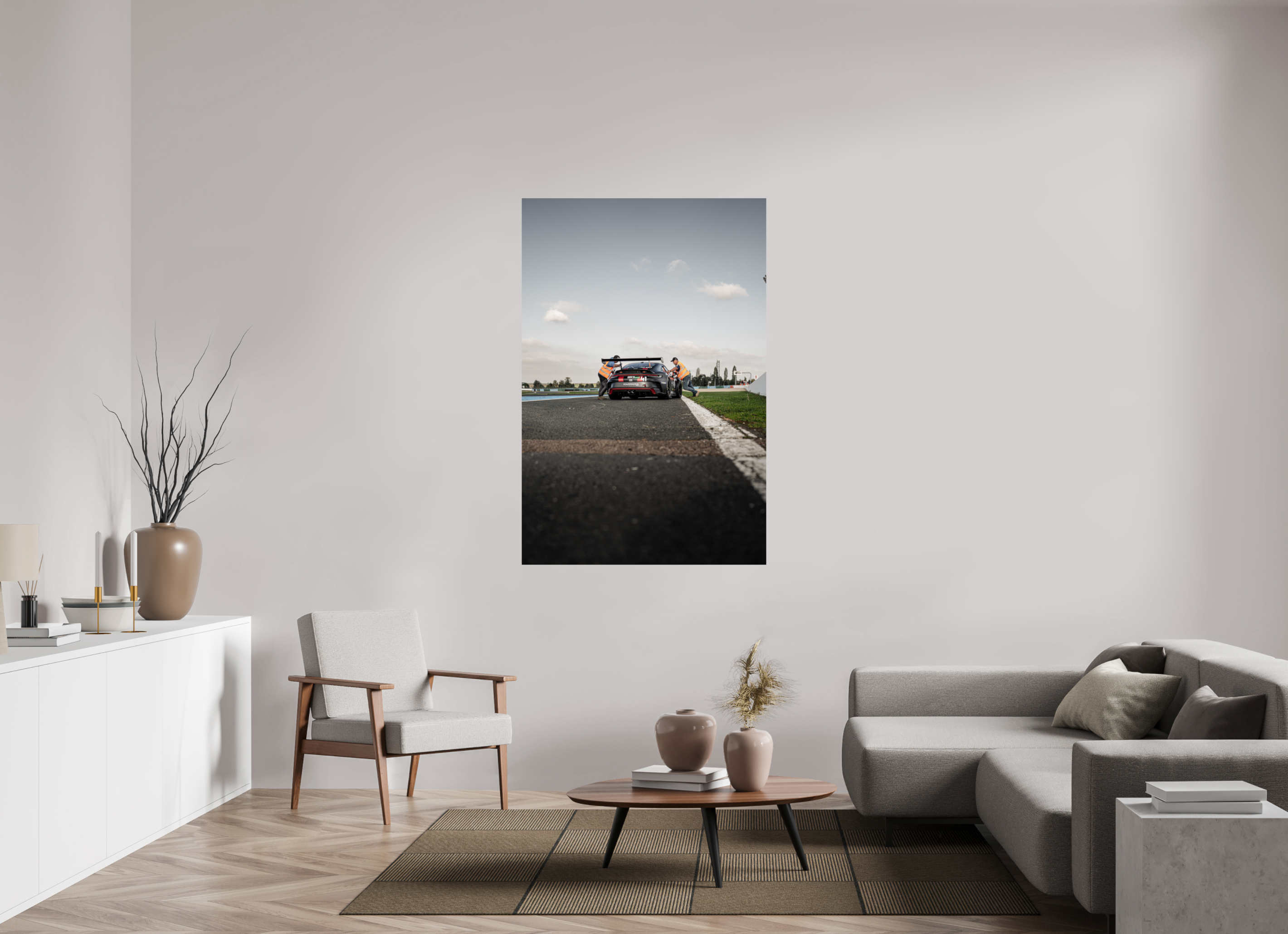 100 x 150 cm, Photo Print On Fuji Crystal DP II Photographie Murale - Porsche 992 GT3