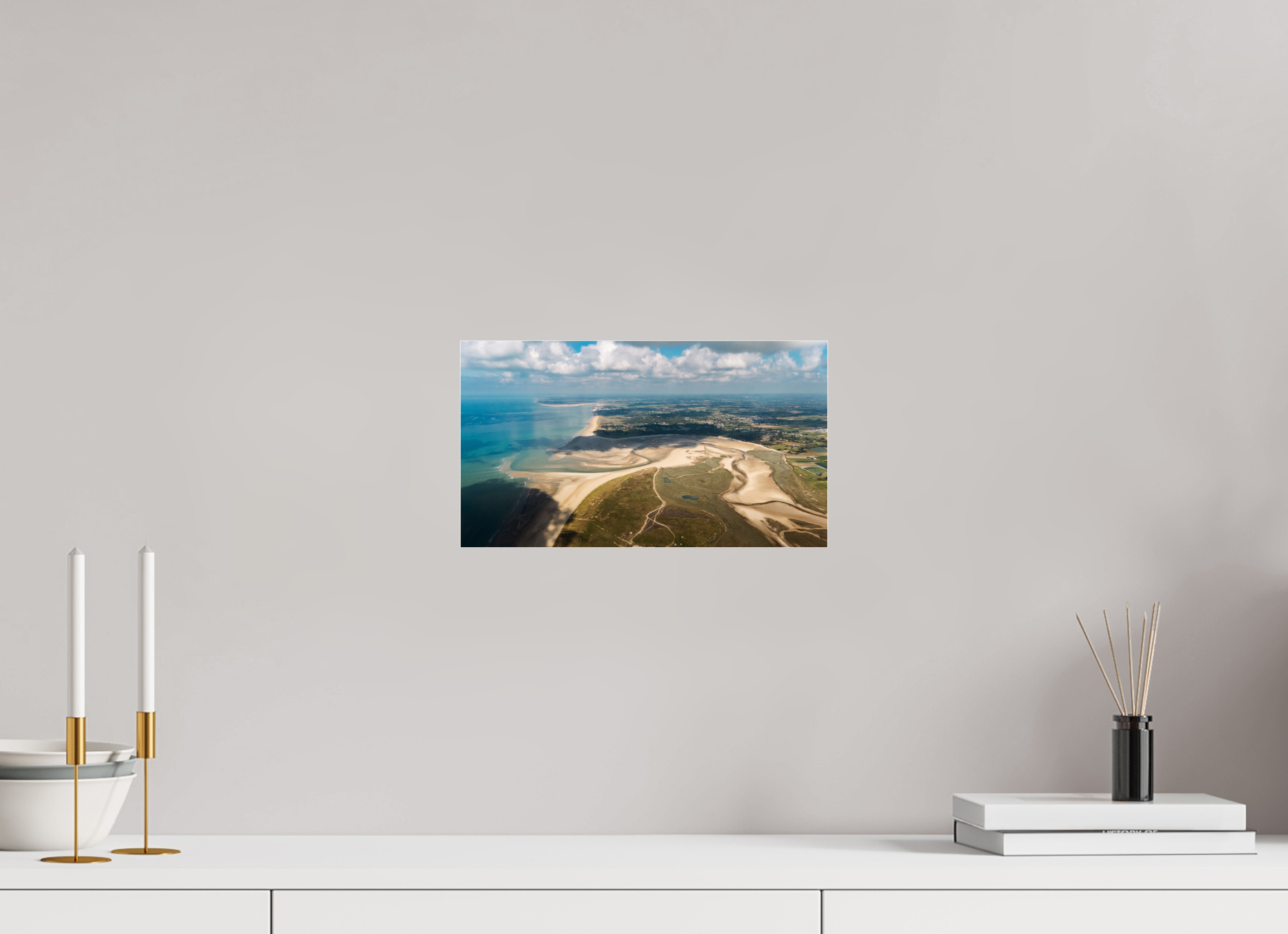 32 x 18 cm, Photo Print Under Acrylic Glass Photographie Murale - Les salines