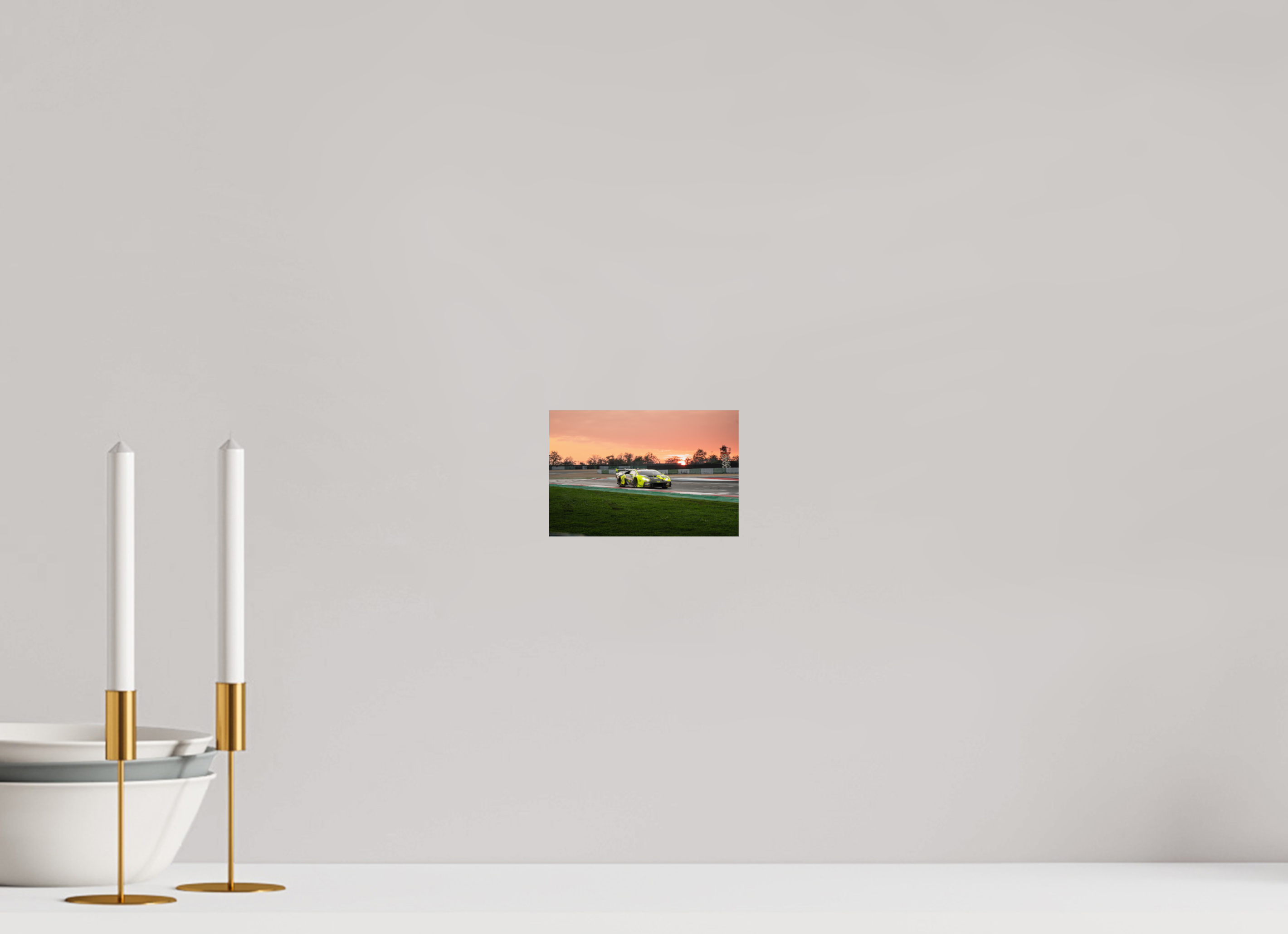 15 x 10 cm, Photo Print On Fuji Crystal DP II Photographie Murale - Lamborghini Huracan GT3 Evo Sunset n2