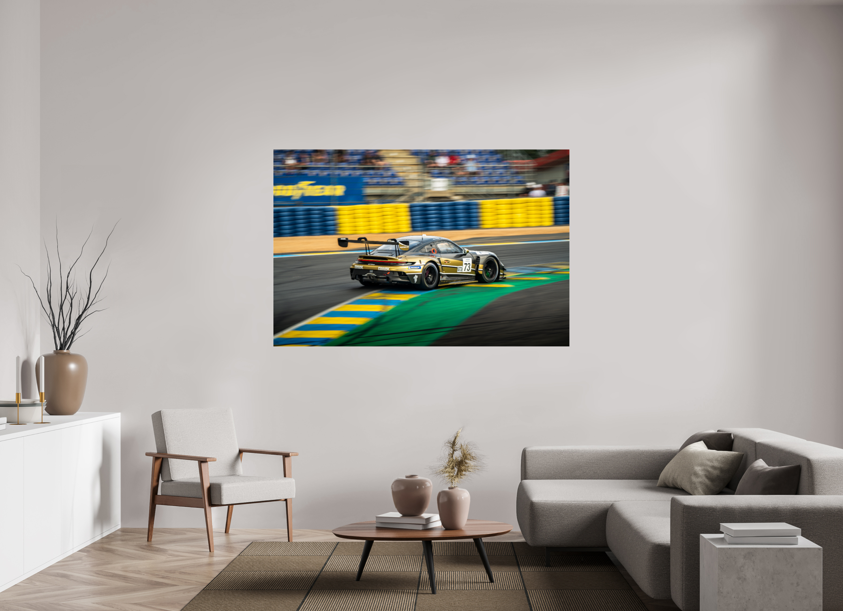 180 x 120 cm, Photo Print Under Acrylic Glass Photographie Murale - Porsche GT3