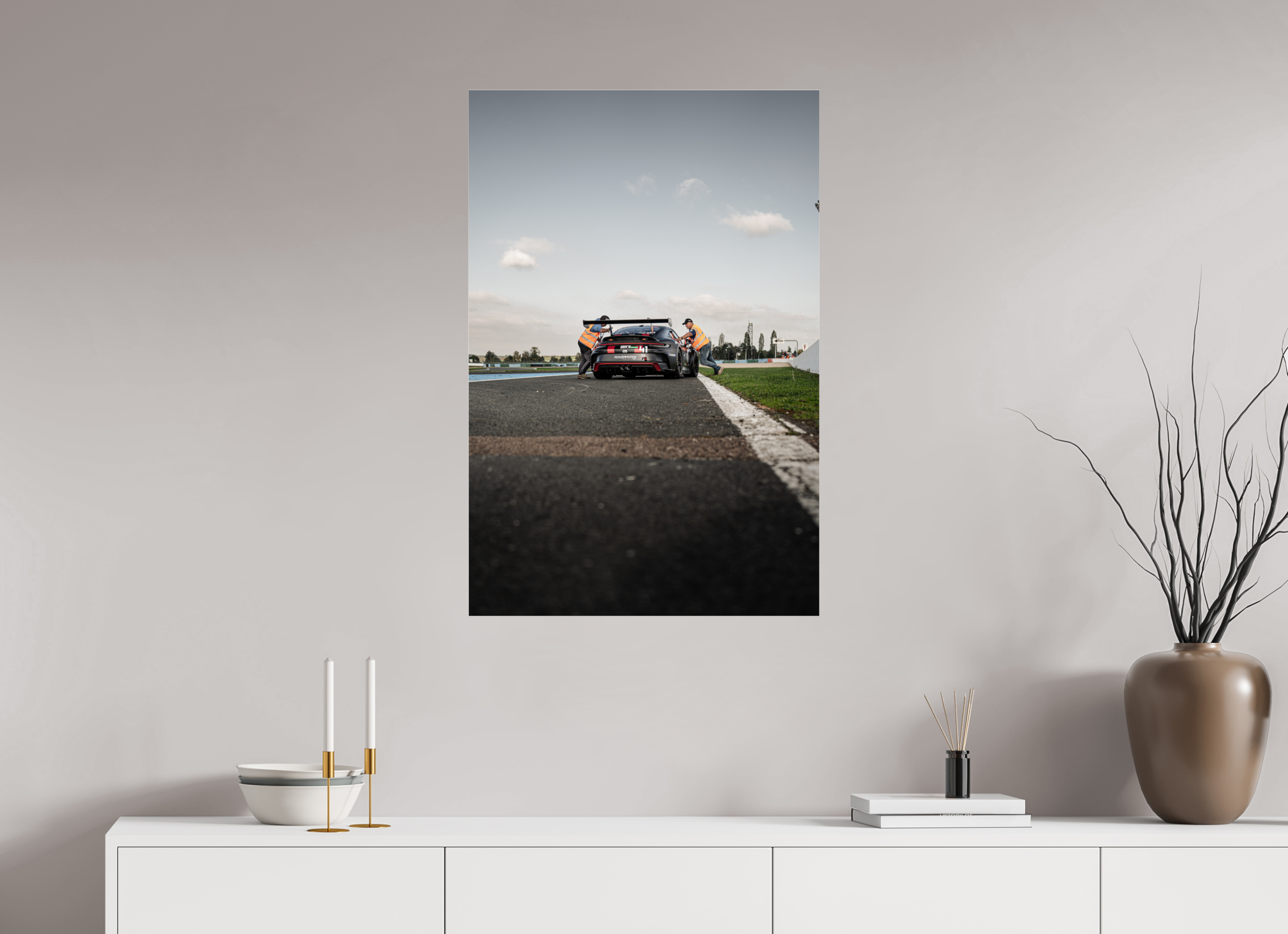 60 x 90 cm, Photo Print Under Acrylic Glass Photographie Murale - Porsche 992 GT3