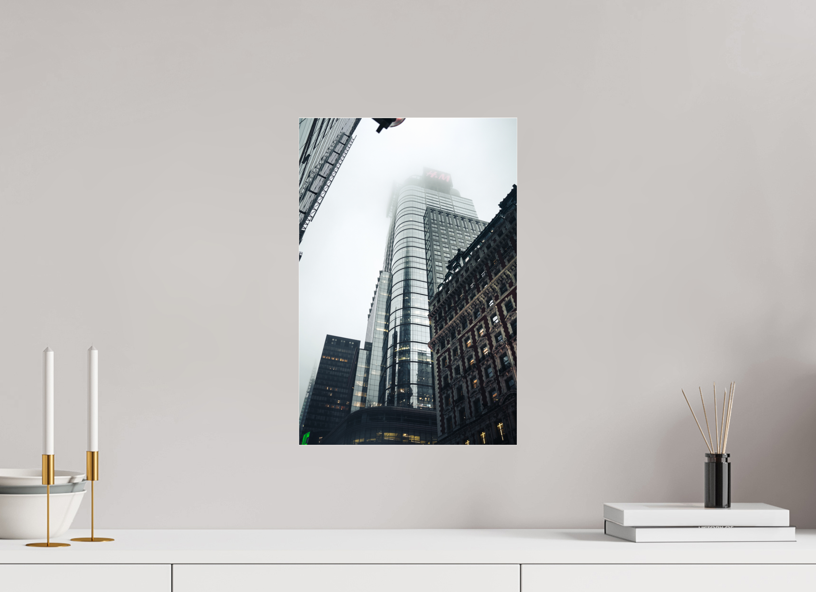 30 x 45 cm, Photo Print Under Acrylic Glass Photographie Murale - Building New-York n1