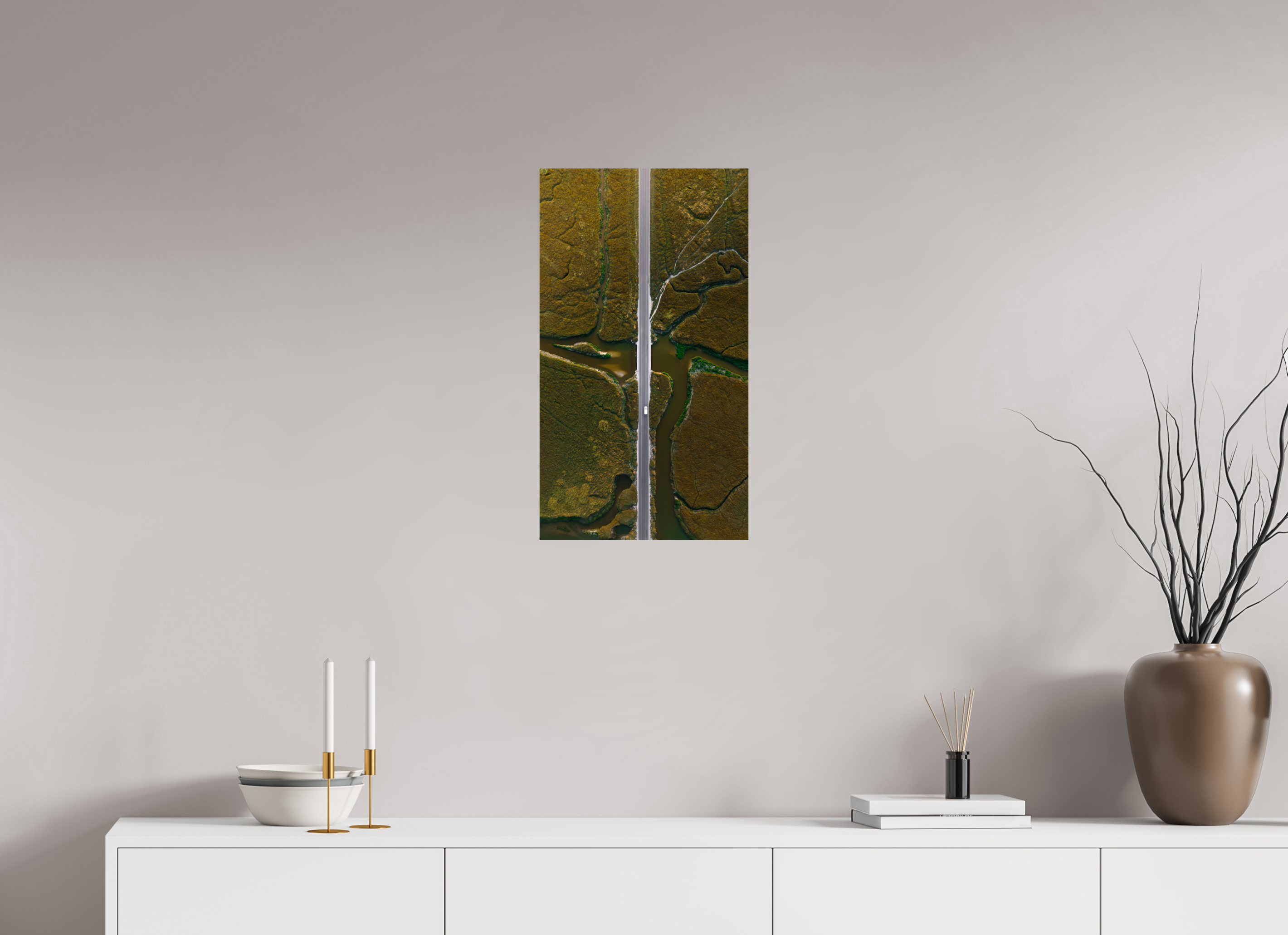 36 x 64 cm, Photo Print On Fuji Crystal DP II Photographie Murale - Les veines de la terre