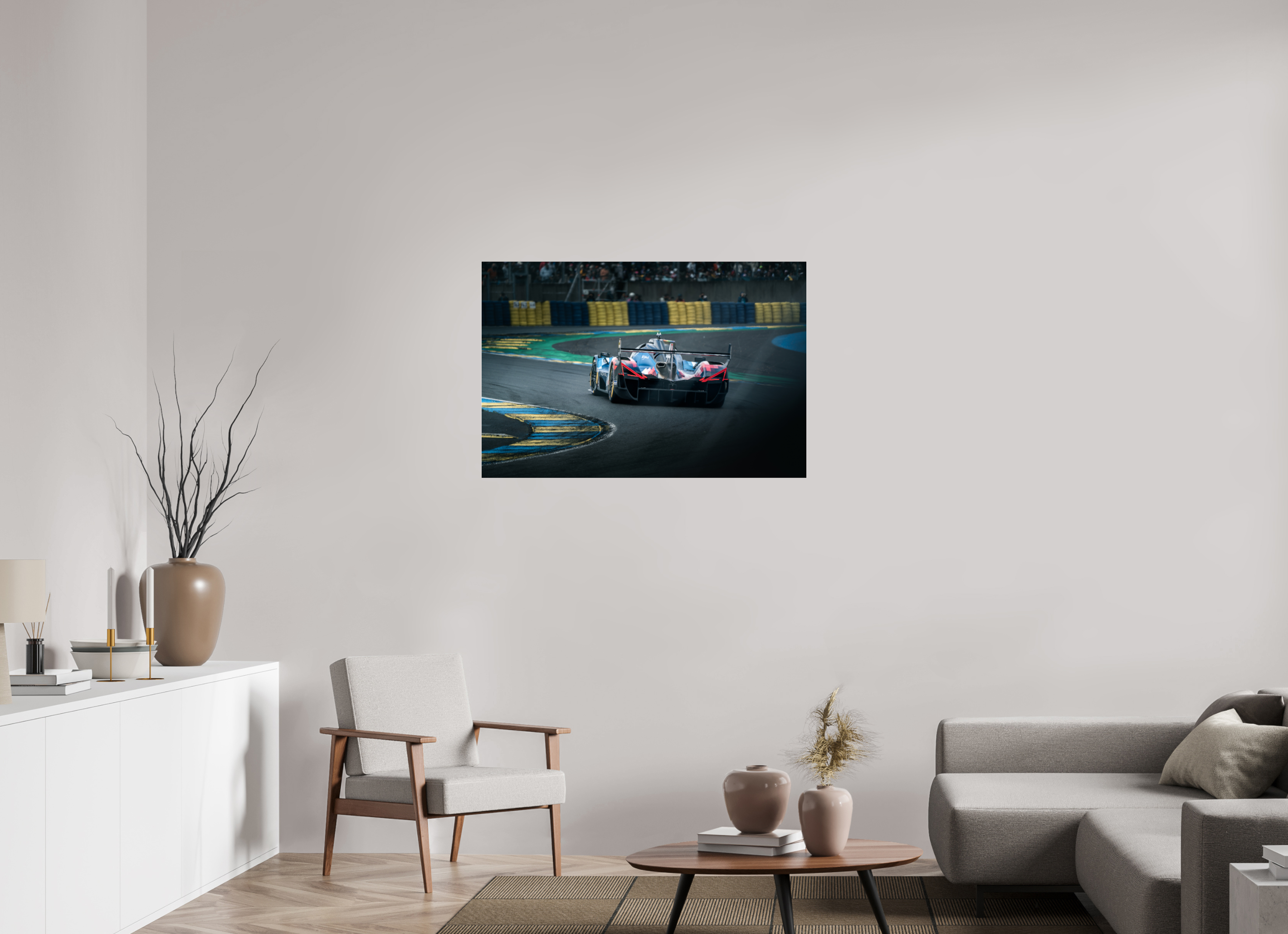 105 x 70 cm, Photo Print Under Acrylic Glass Photographie Murale - Alpine Hypercar A424