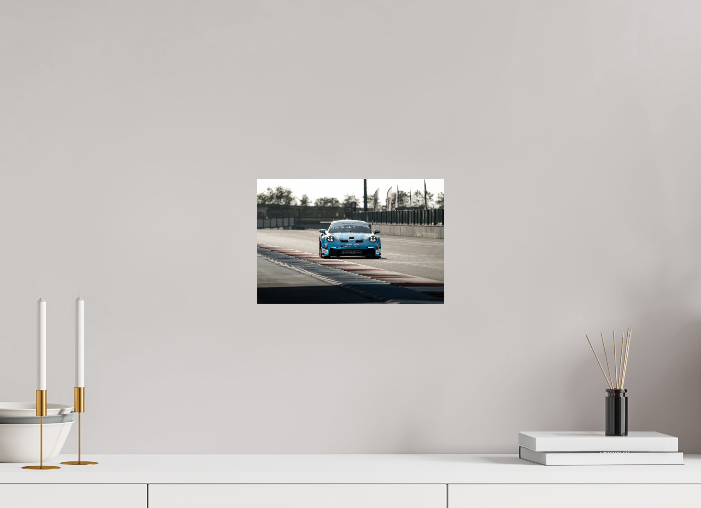 30 x 20 cm, Photo Print Under Acrylic Glass Photographie Murale - Porsche Nevers Magny-Cours