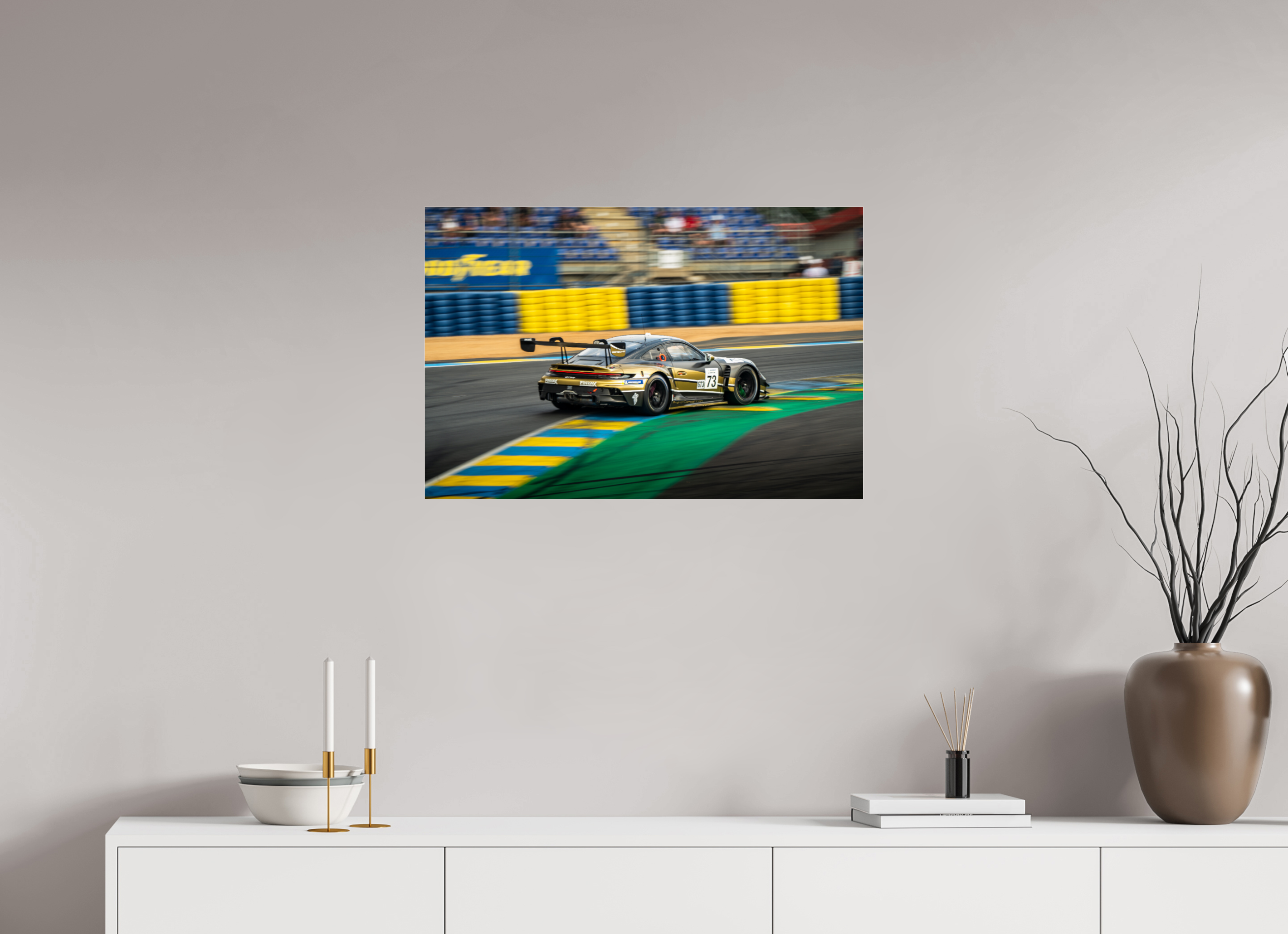 75 x 50 cm, Photo Print Under Acrylic Glass Photographie Murale - Porsche GT3