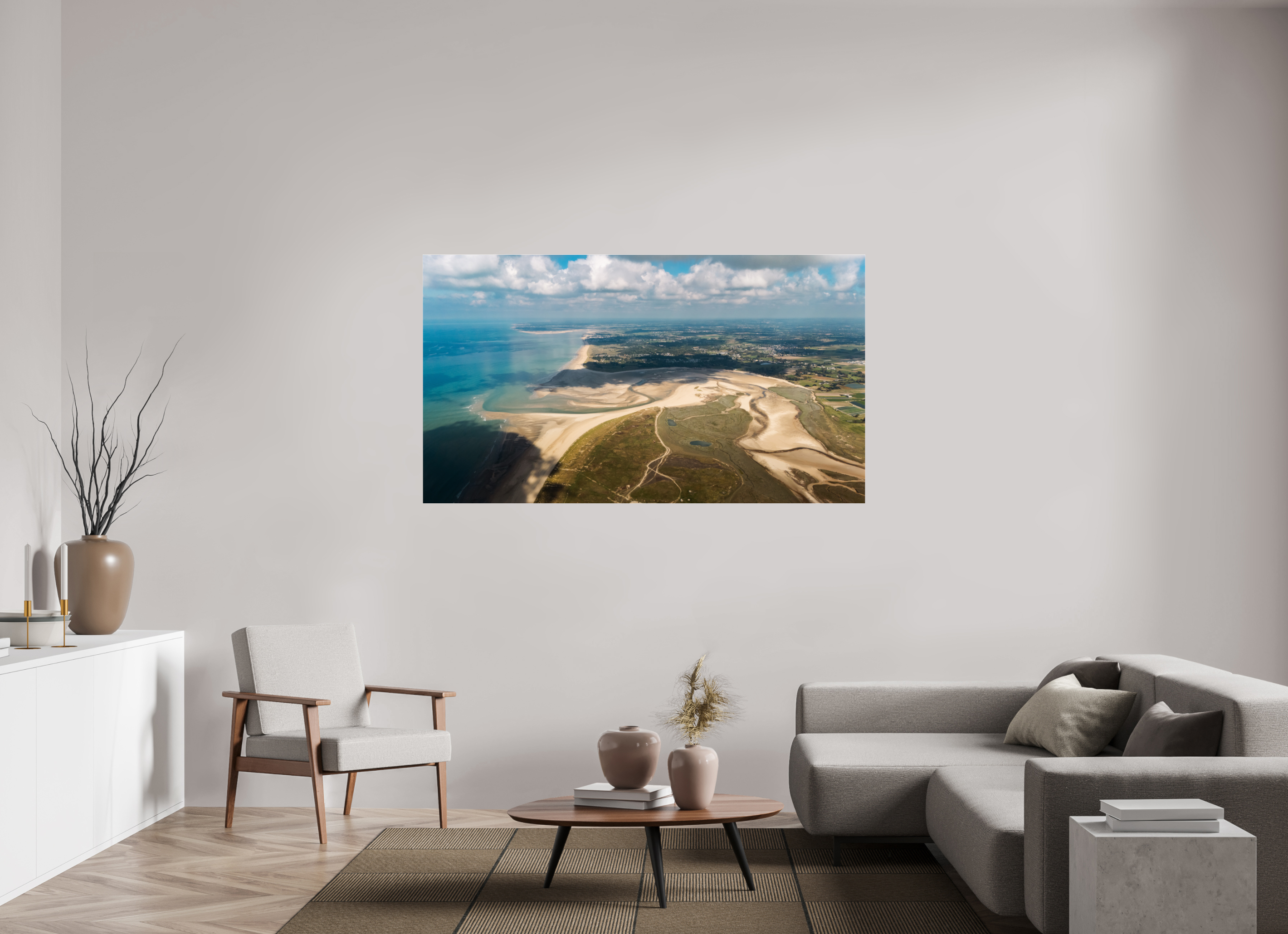 176 x 99 cm, Photo Print Under Acrylic Glass Photographie Murale - Les salines
