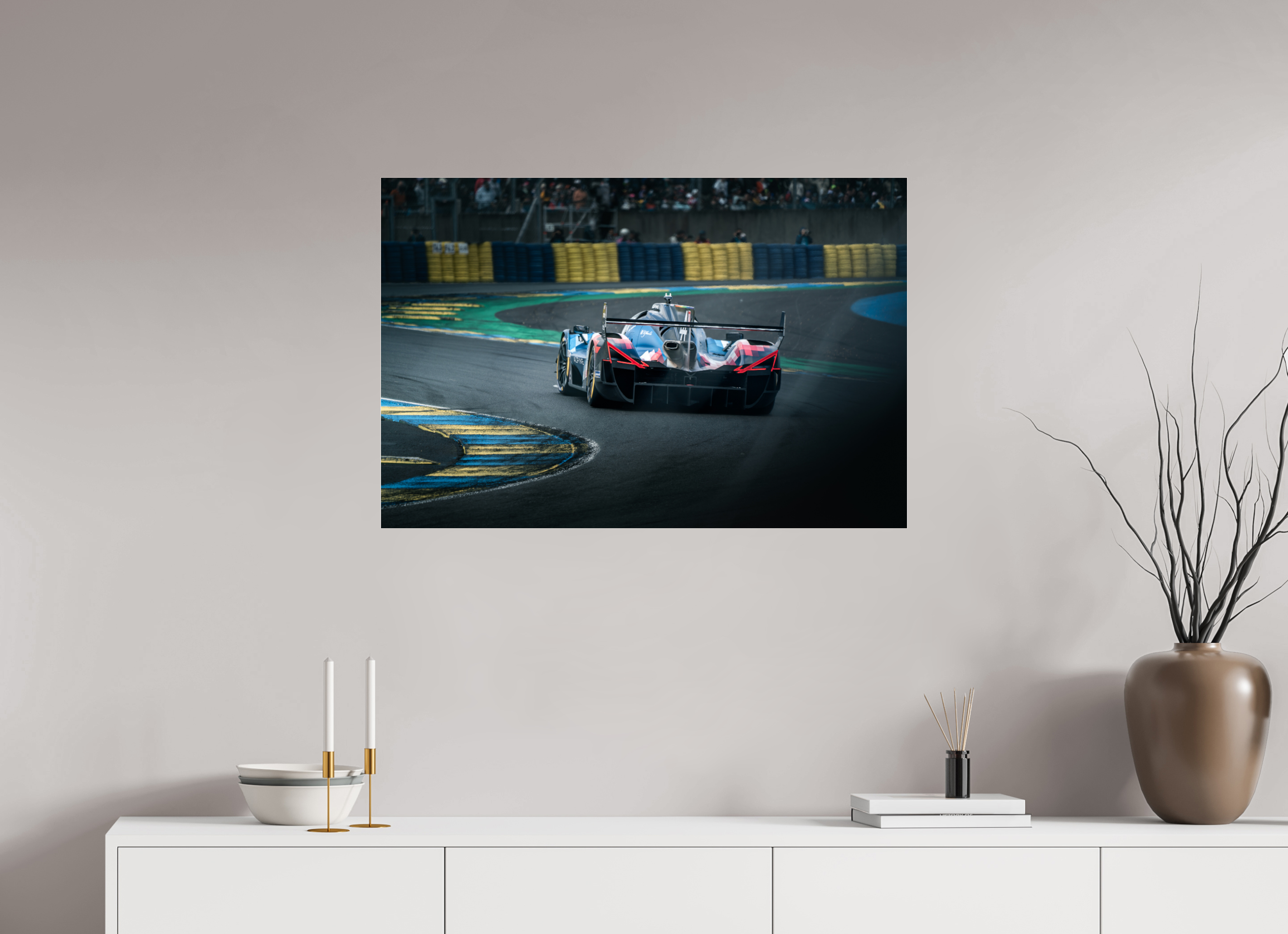 90 x 60 cm, Photo Print Under Acrylic Glass Photographie Murale - Alpine Hypercar A424