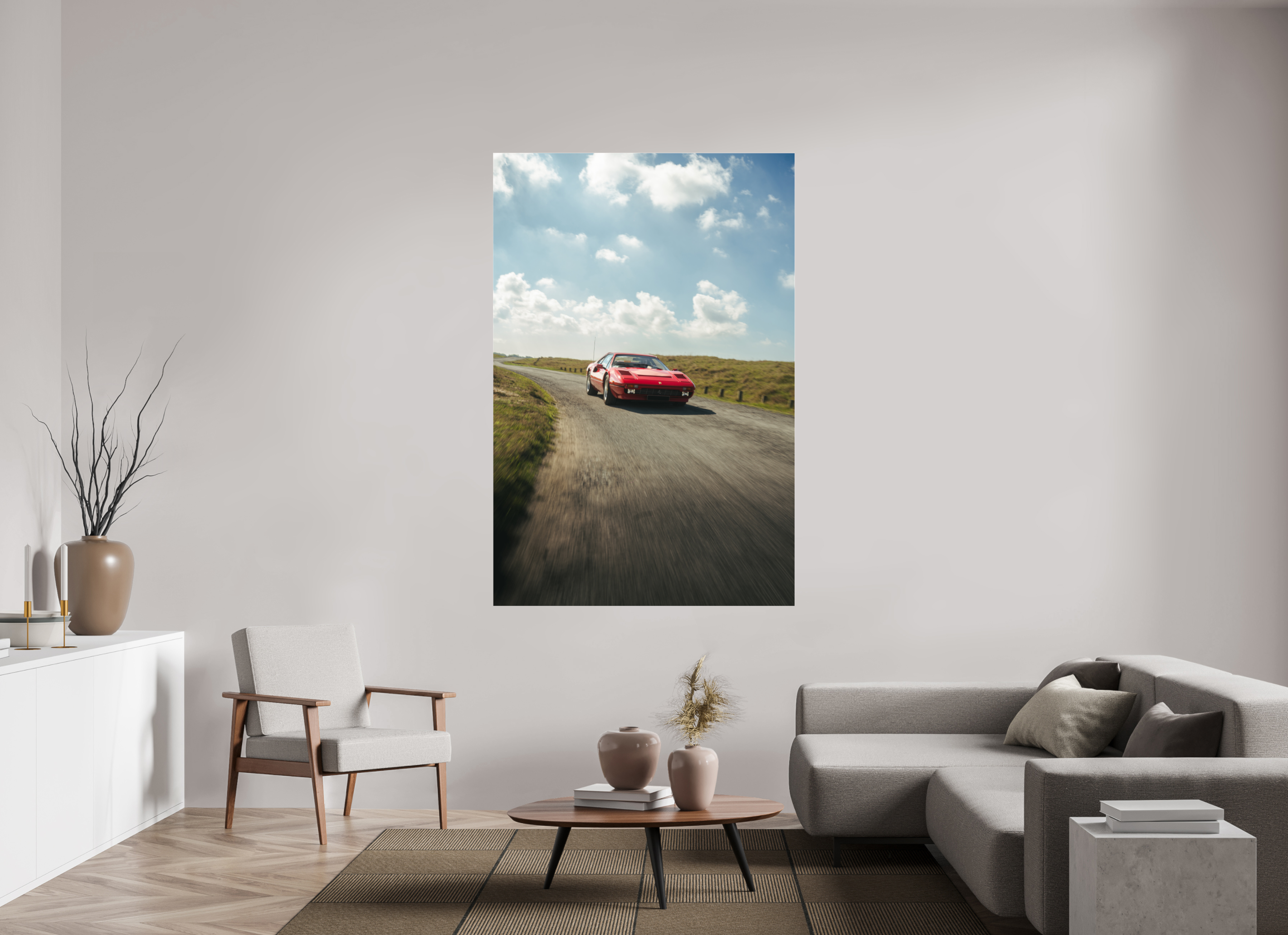 120 x 180 cm, Photo Print Under Acrylic Glass Photographie Murale - Ferrari 308 n1