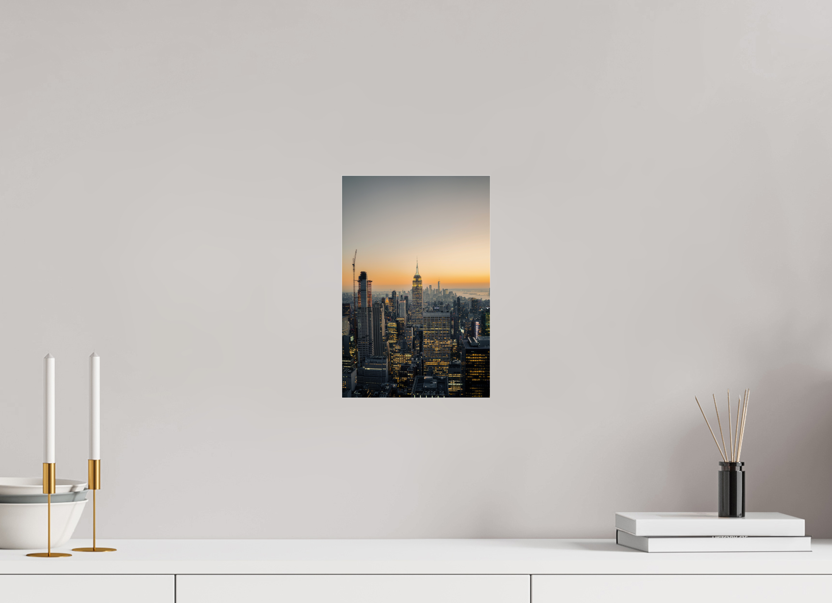 20 x 30 cm, Photo Print Under Acrylic Glass Photographie Murale - Empire State Building