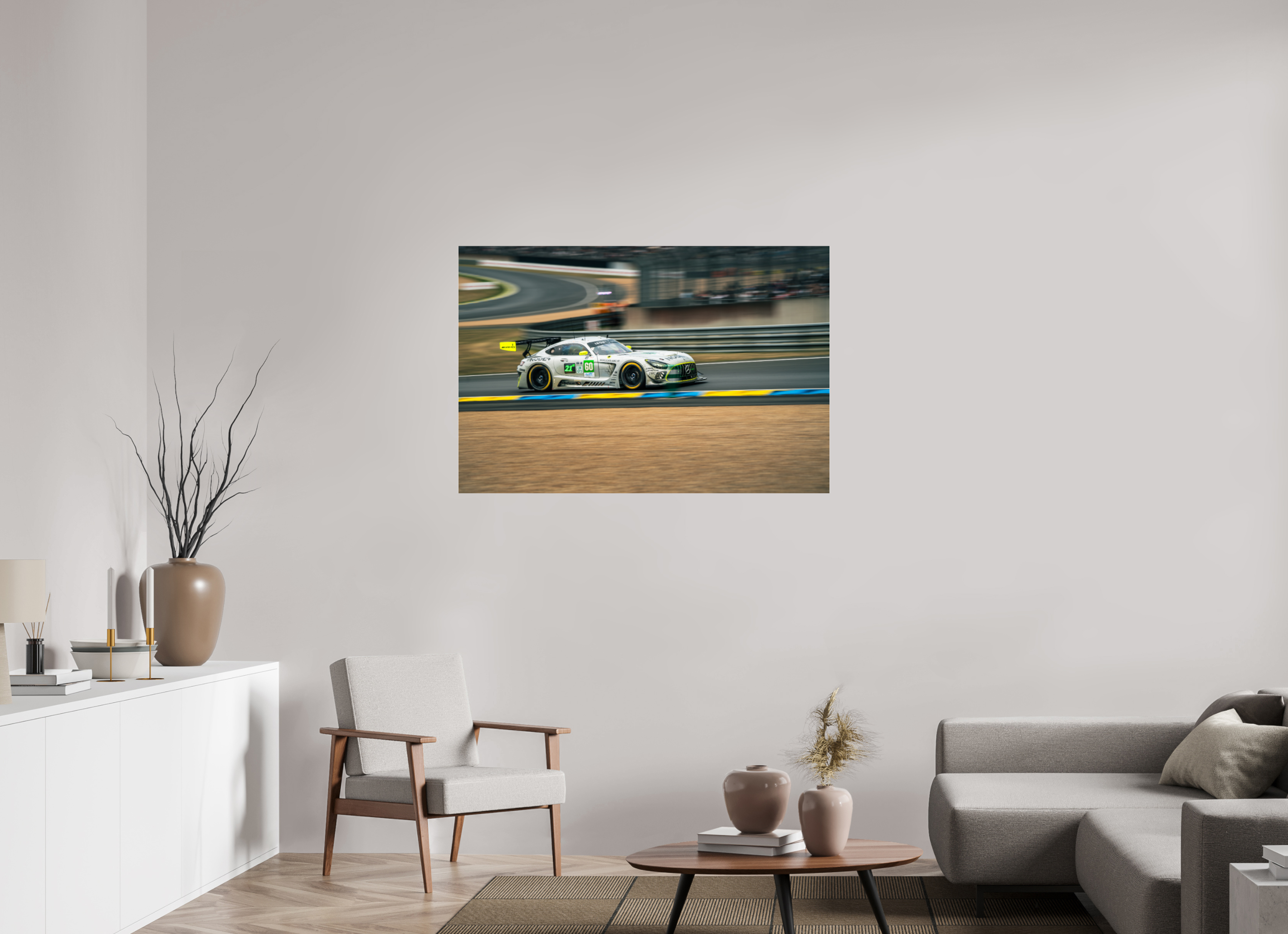 120 x 80 cm, Photo Print Under Acrylic Glass Photographie Murale - Mercedes GT3 N2