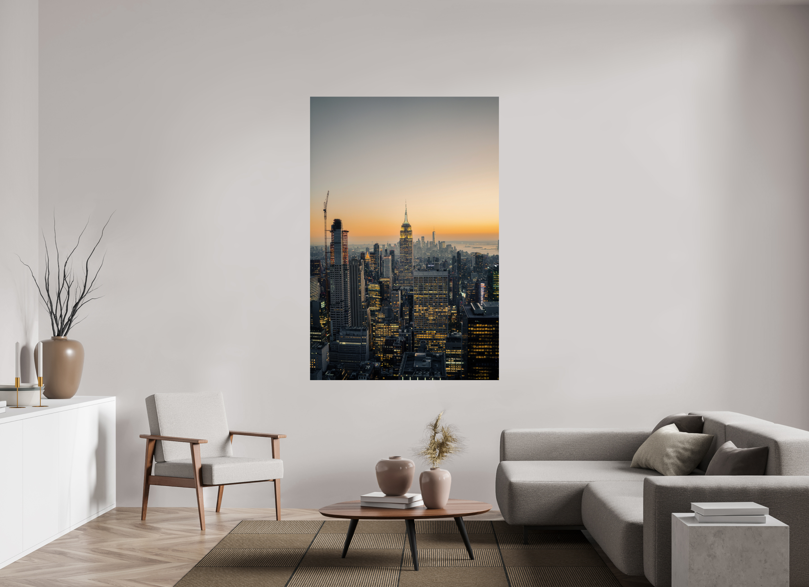 120 x 180 cm, Photo Print On Fuji Crystal DP II Photographie Murale - Empire State Building