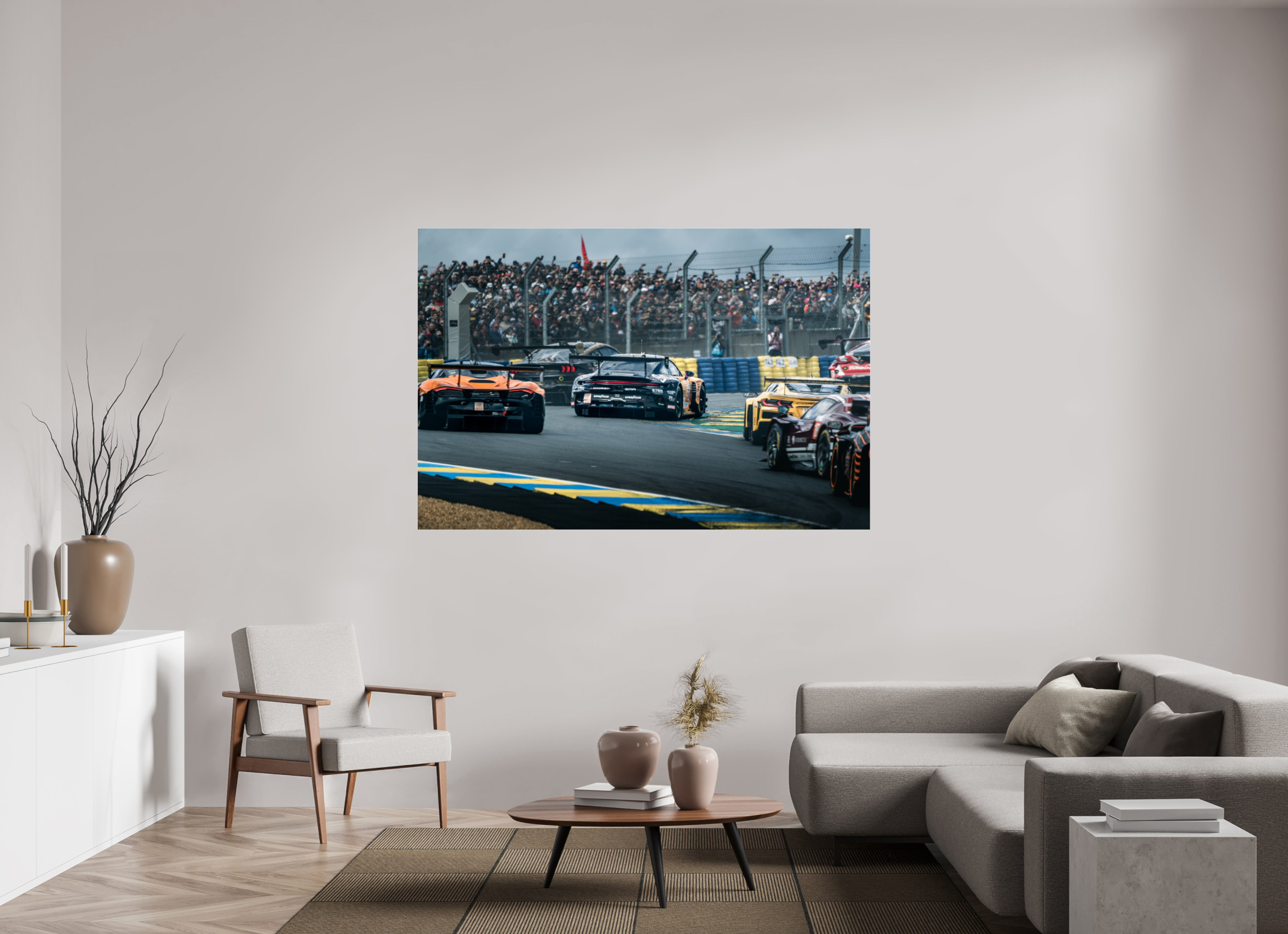 180 x 120 cm, Photo Print Under Acrylic Glass Photographie Murale - 24H Du Mans 2023