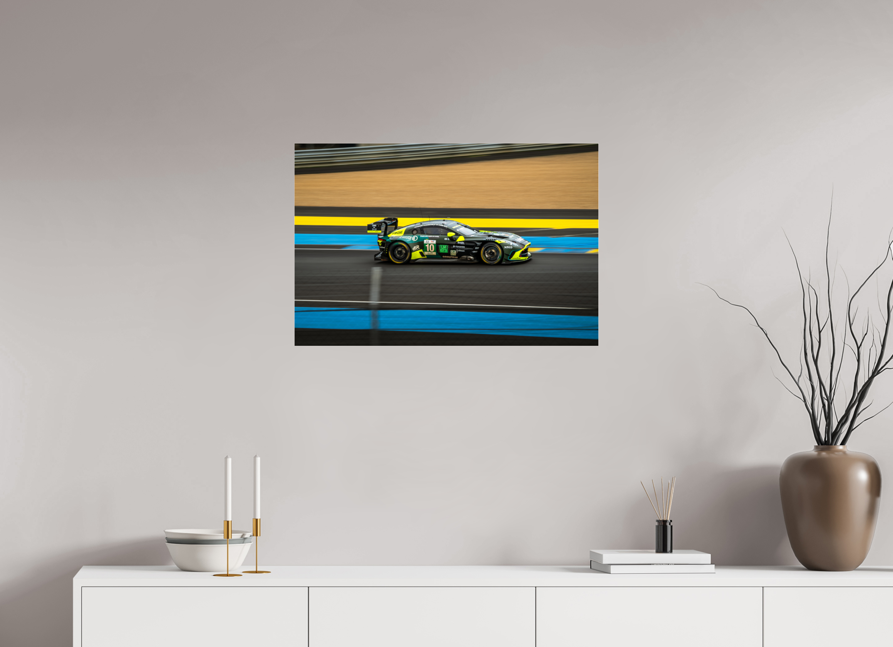 75 x 50 cm, Photo Print Under Acrylic Glass Photographie Murale - Astone Martin Vantage GT3