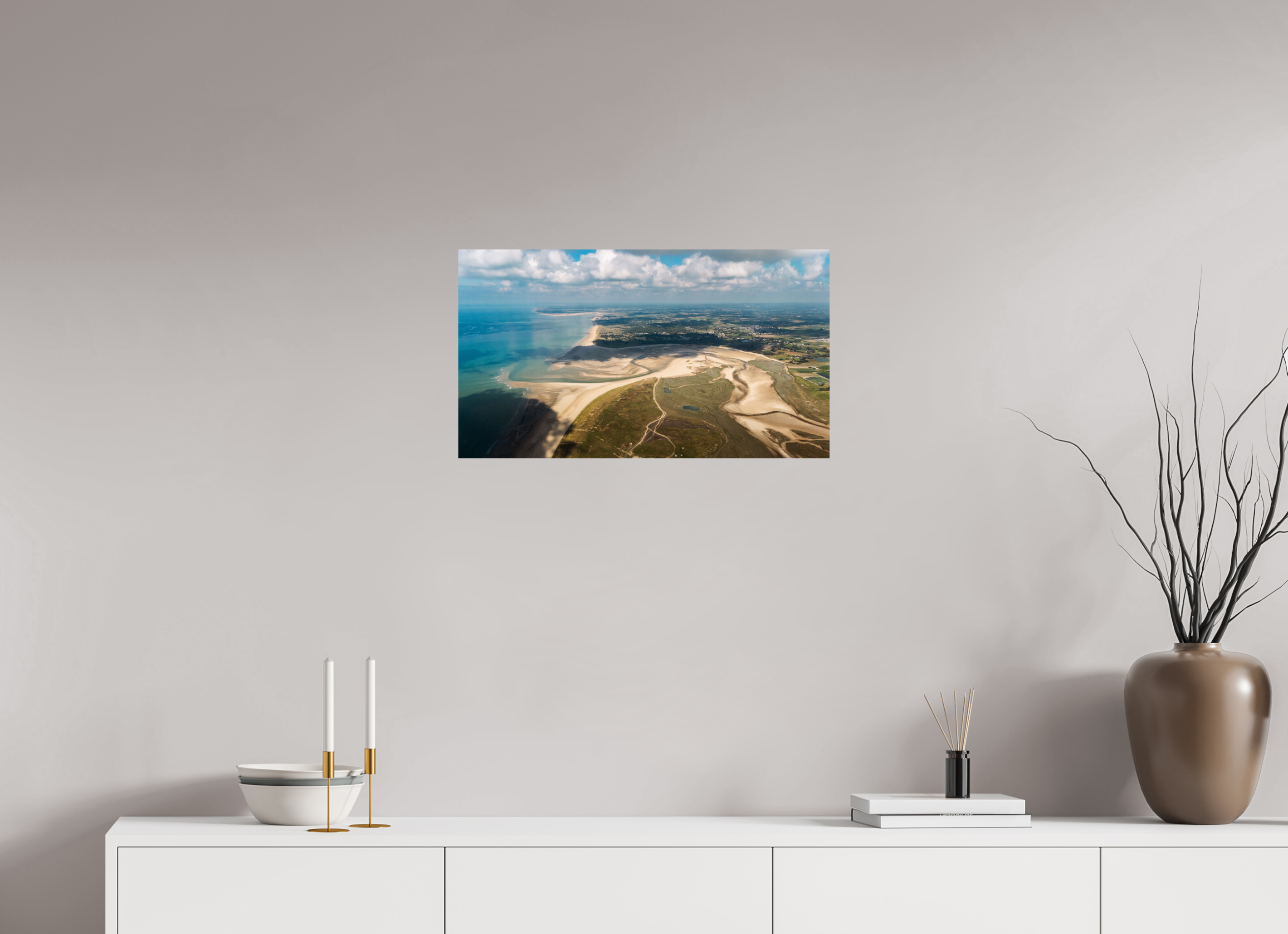 64 x 36 cm, Photo Print On Fuji Crystal DP II Photographie Murale - Les salines