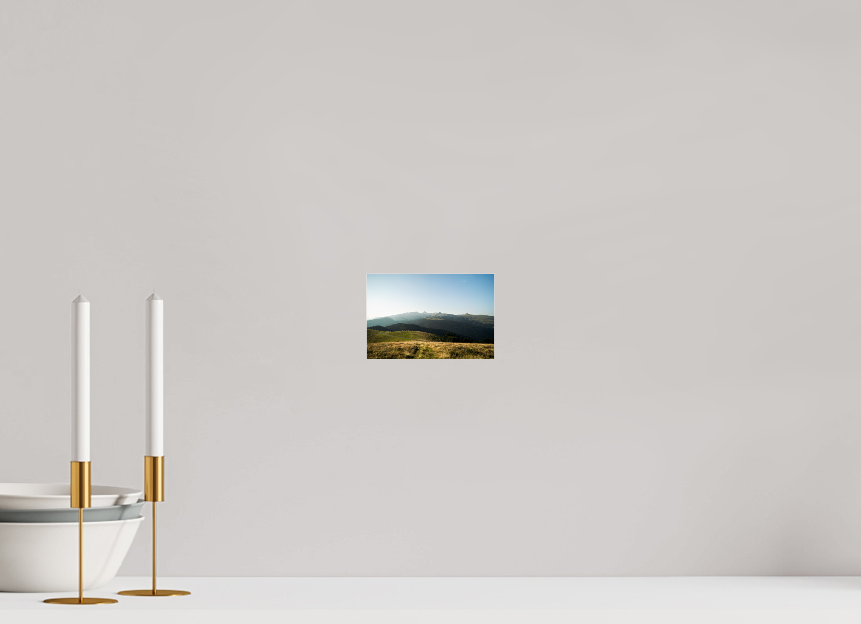 15 x 10 cm, Photo Print Under Acrylic Glass Photographie Murale - Paysage des Pyrénées