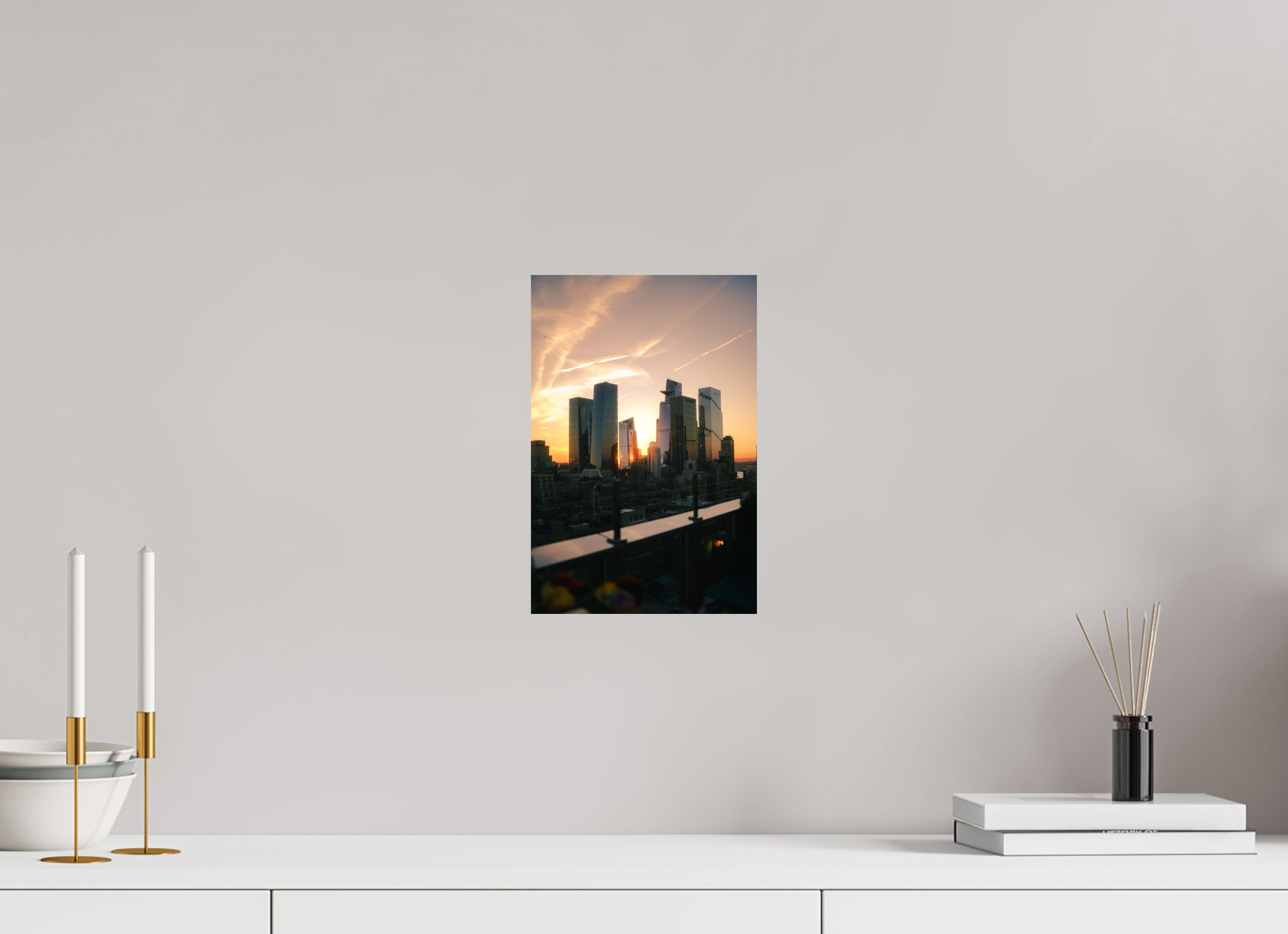 20 x 30 cm, Photo Print On Fuji Crystal DP II Photographie Murale - Sunset New-York