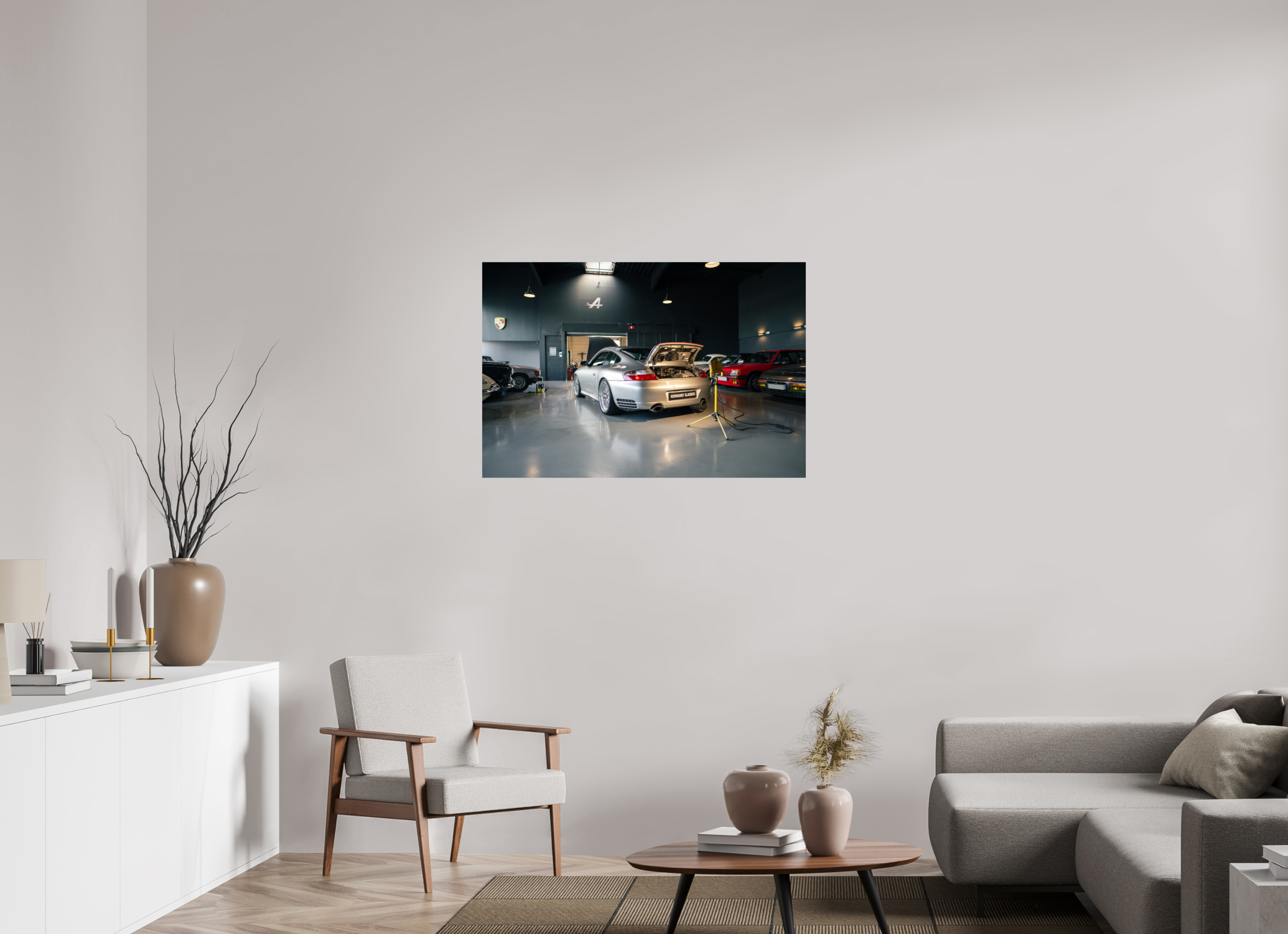 105 x 70 cm, Photo Print On Fuji Crystal DP II Photographie Murale - Porsche 996 Carrera 4S