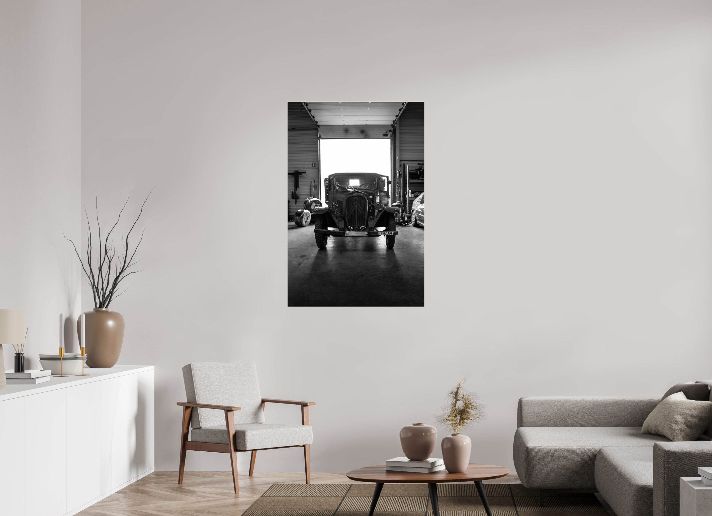 80 x 120 cm, Photo Print Under Acrylic Glass Photographie Murale - Citroën U23